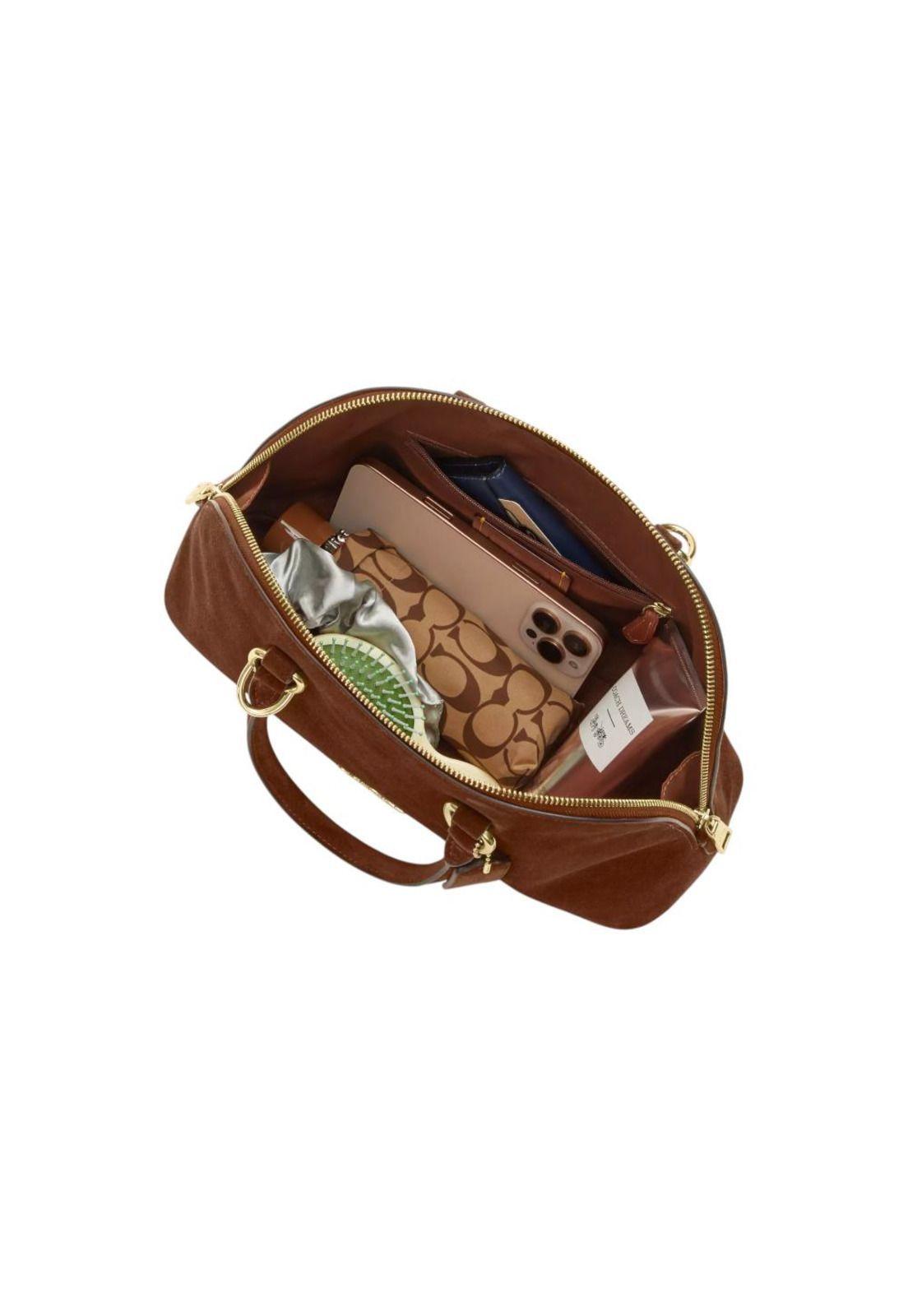 Cartera Coach modelo Lara - Crema-5