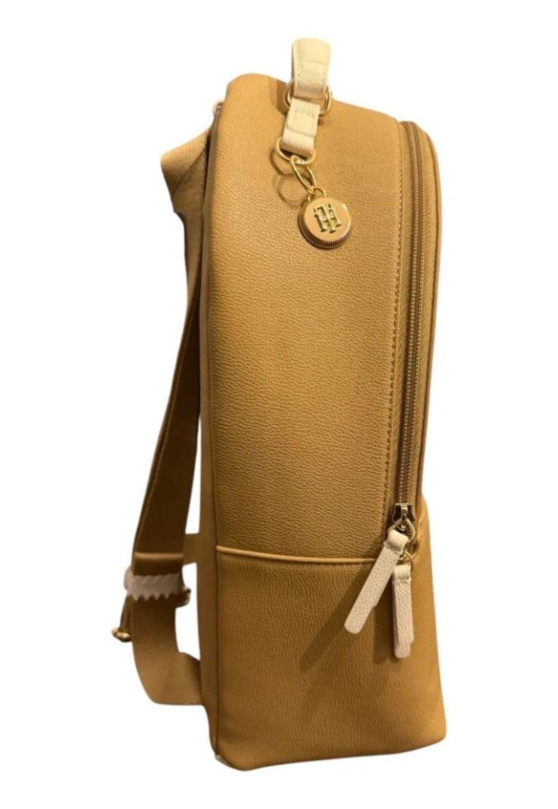 Mochila Tommy Hilfiger Urbana Original Beige Liso-2