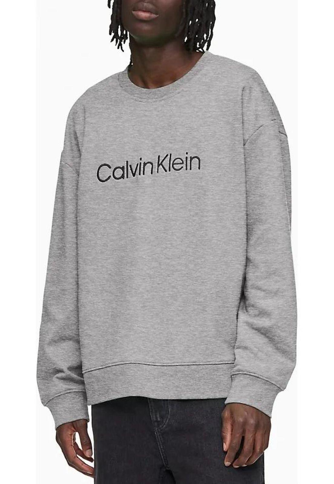 Polerón Hombre Calvin Klein Jeans Hombre L Azul Lisa-0