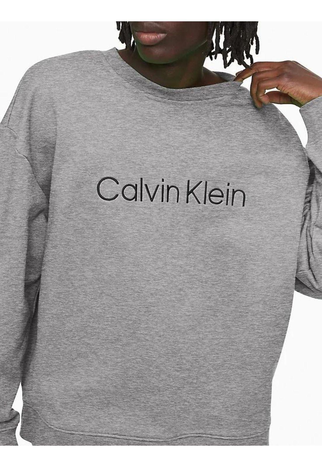 Polerón Hombre Calvin Klein Jeans Hombre L Azul Lisa-2
