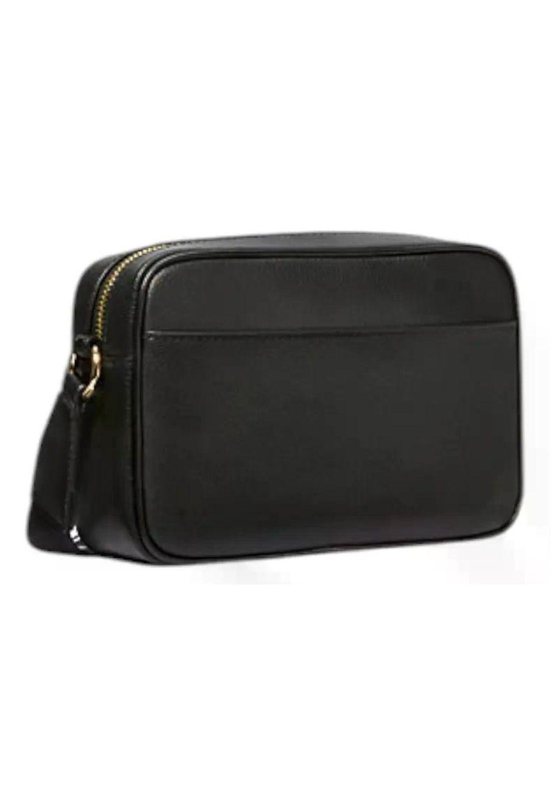 Crossbody Michael Kors Jet Set Con Monedero Y Porta AirPods. Negro Lisa Dorado-3