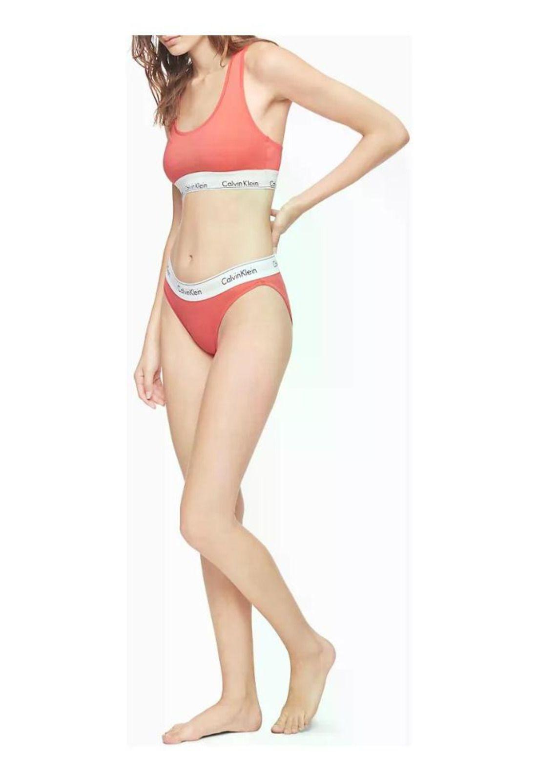 Bralette Calvin Klein Fucsia Liso M-2