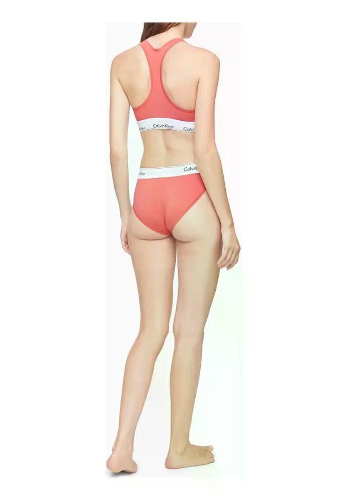 Bralette Calvin Klein Fucsia Liso M-3