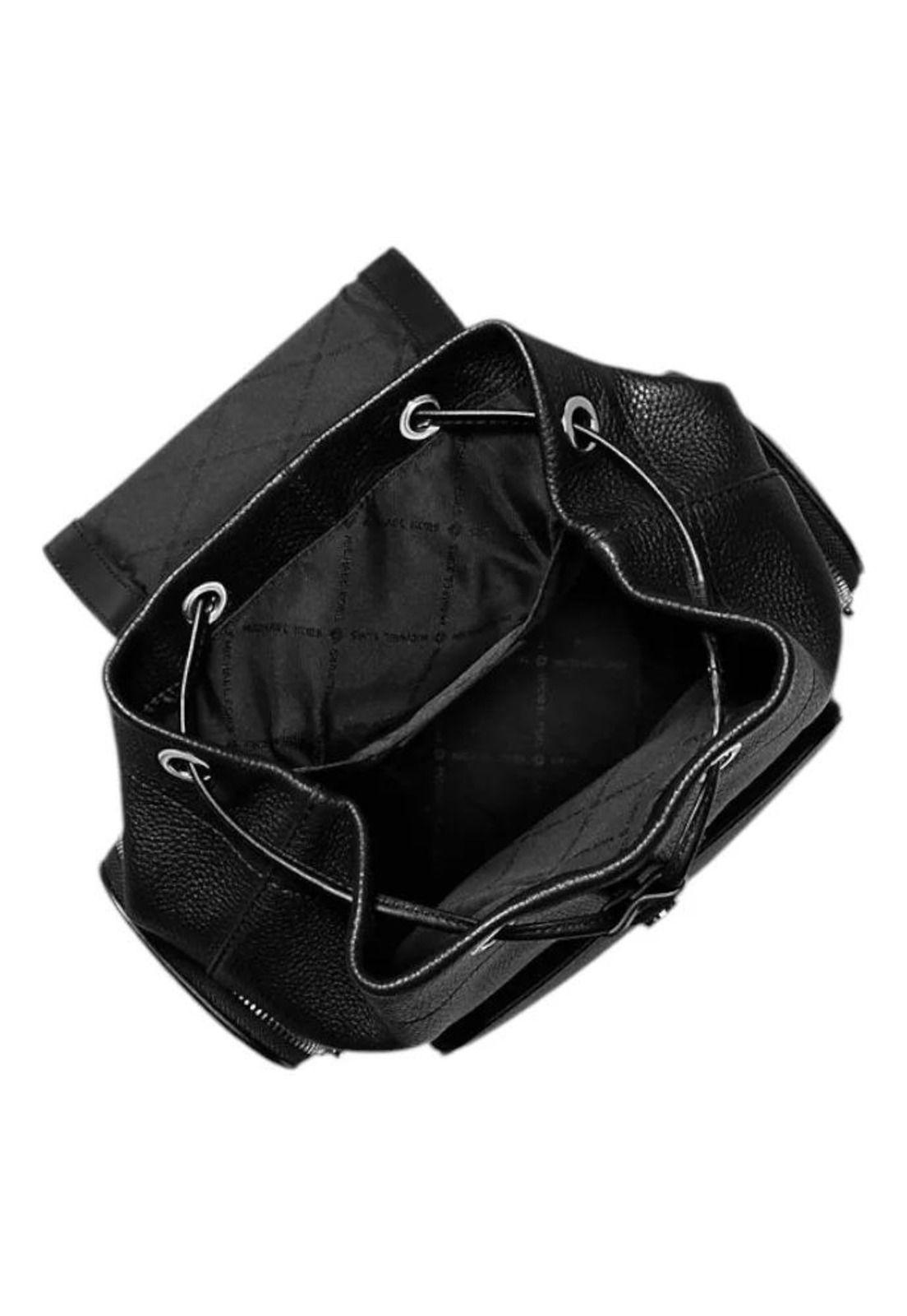 Mochila Michael Kors Modelo Merritt Mujer Original Negro Liso-2