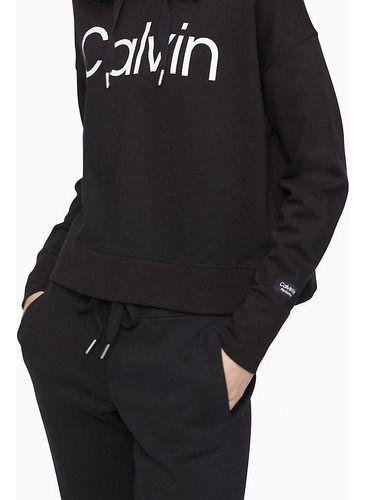 Polerón Negro Oversize Calvin Klein-1
