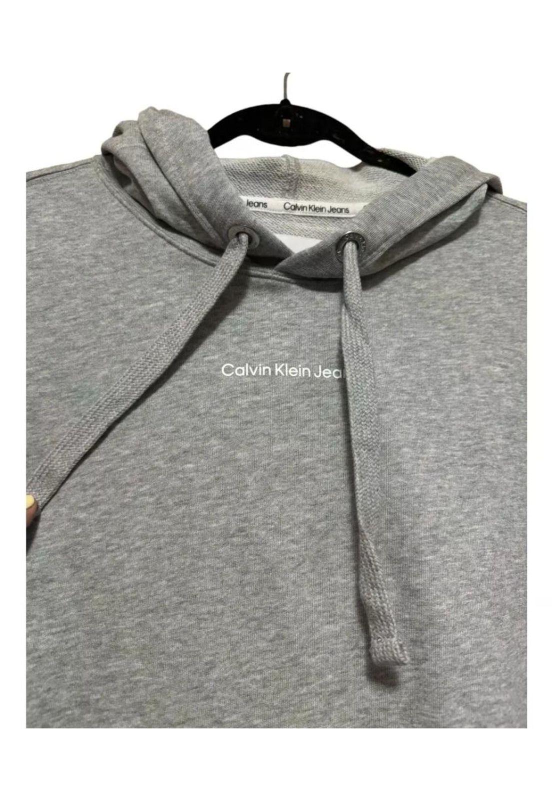 Polerón Oversize De Mujer Calvin Klein. L Gris-4