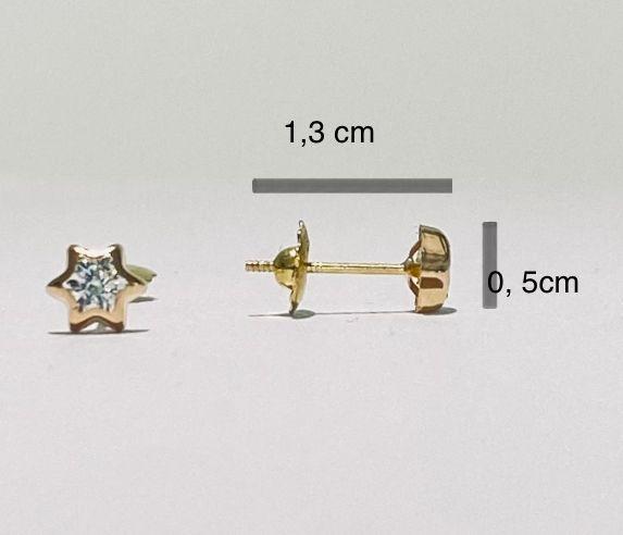 AROS ORO 18 KILATES ESTRELLA-3