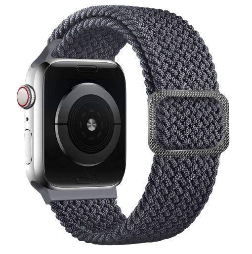 Correa Para Applewatch Nylon Trenzada Ajustable 38/40mm Grafito-0