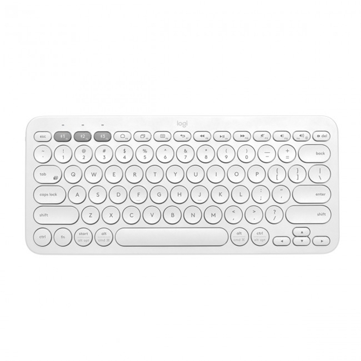 Teclado Bluetooth Logitech K380 Multidispositivos Blanco-0