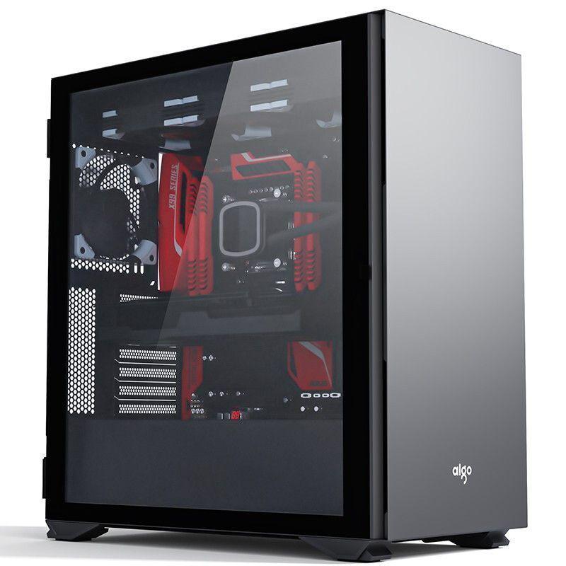 Gabinete Gamer ATX Micro ATX -ITX Aigo Yogo K1 Grafito-0