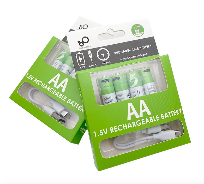 Pack 2 Pilas AAA Litio 750mah Recargables Puerto Usb C-2