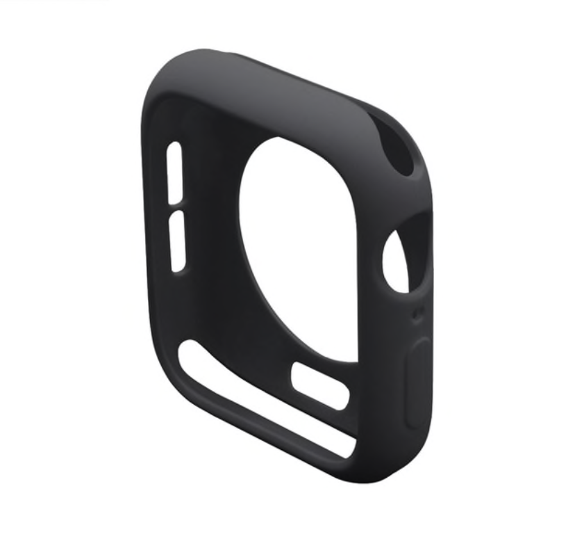 Protector Silicona Para Applewatch Negro 44mm -0