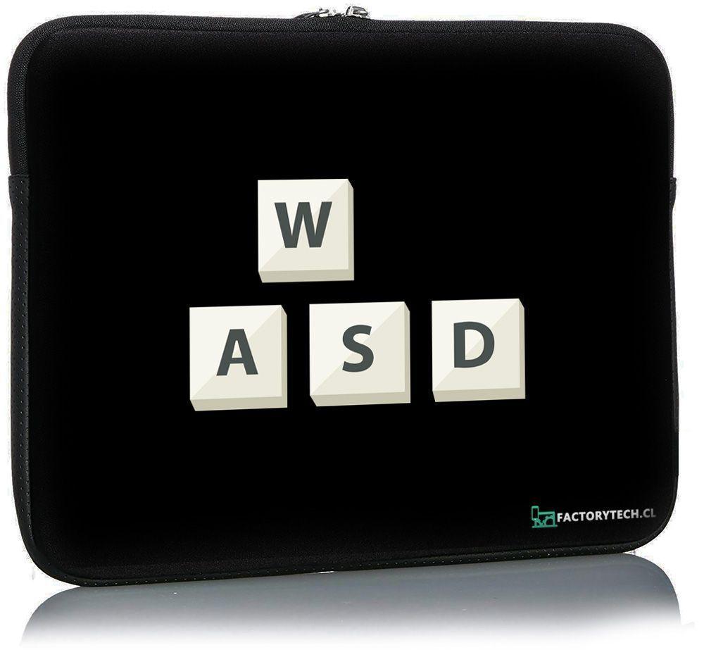Funda Notebook Sleeve 17.3 Diseño WASD FCT-0