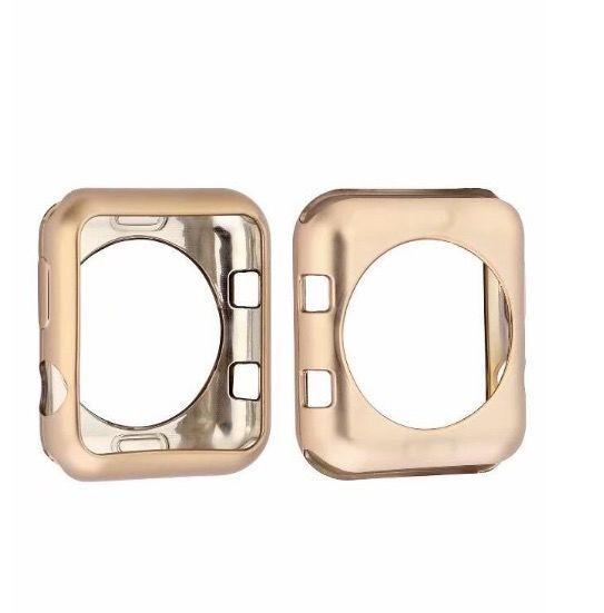 Protector Silicona Para Applewatch Gold 38mm 40mm-0
