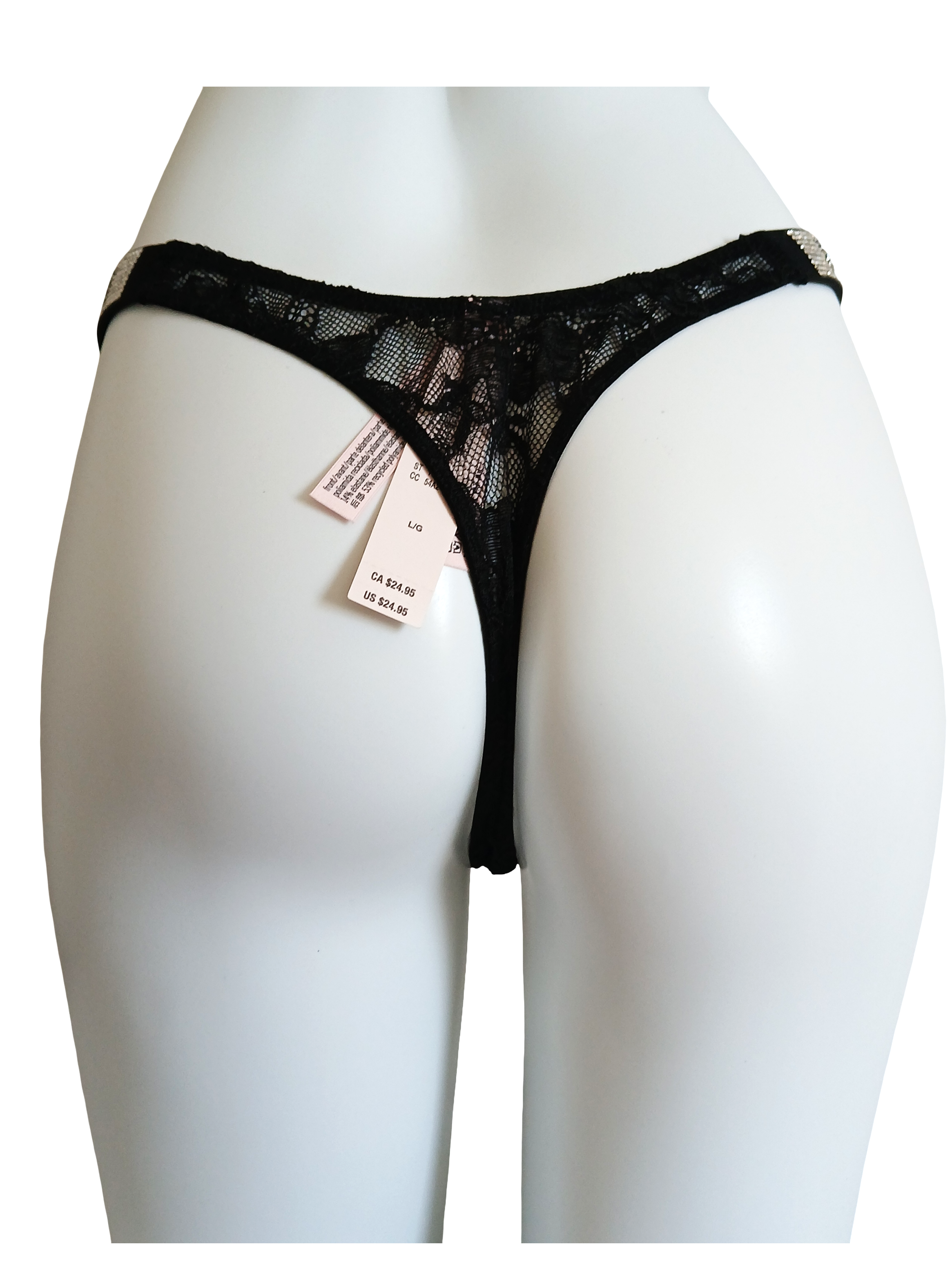 Exclusivos bottoms Victoria's Secret con encajes y brillos!-3