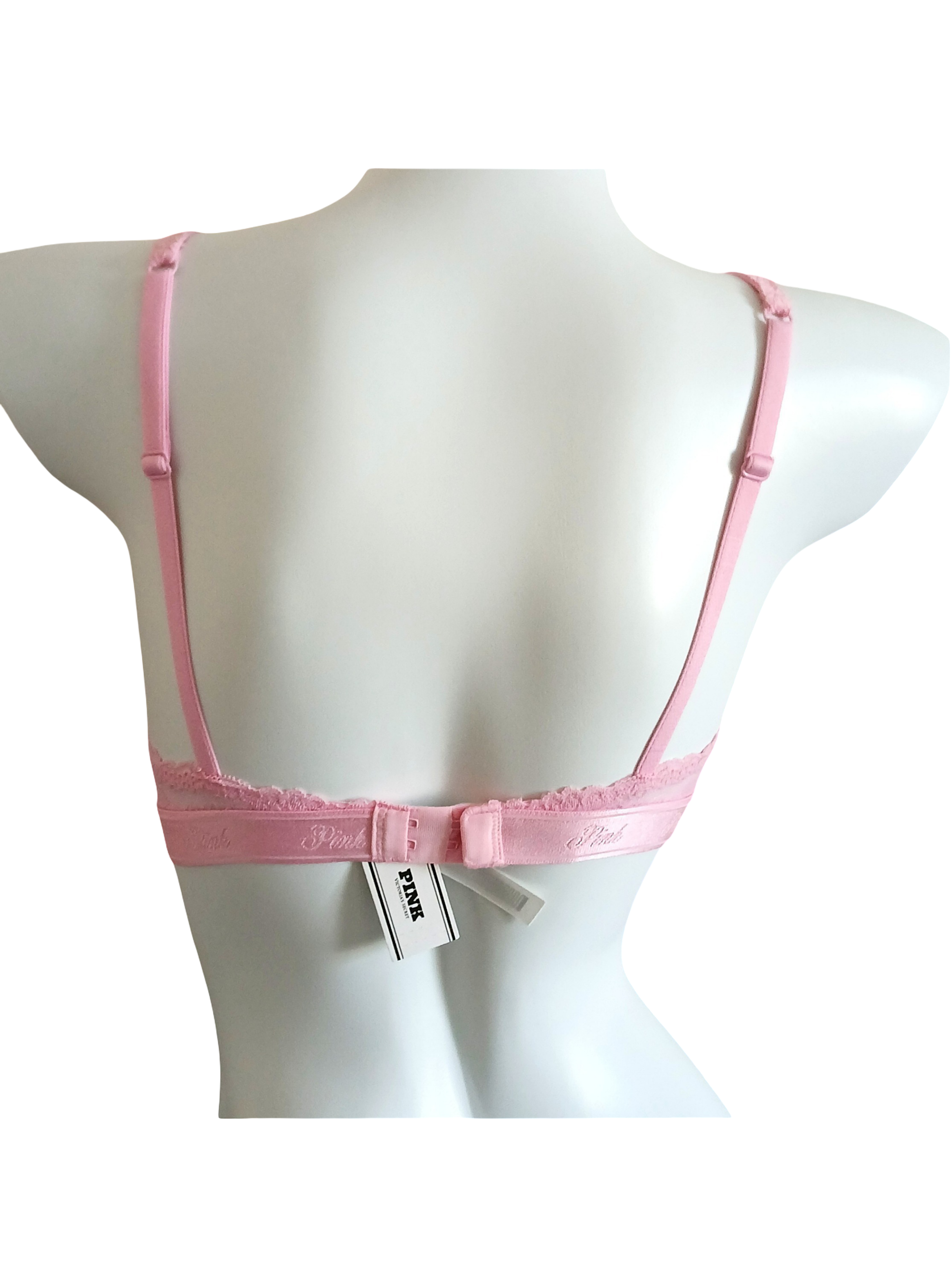 Exclusivos y hermosos Bralette Victoria's Secret rosados con encajes florales 🌸-2