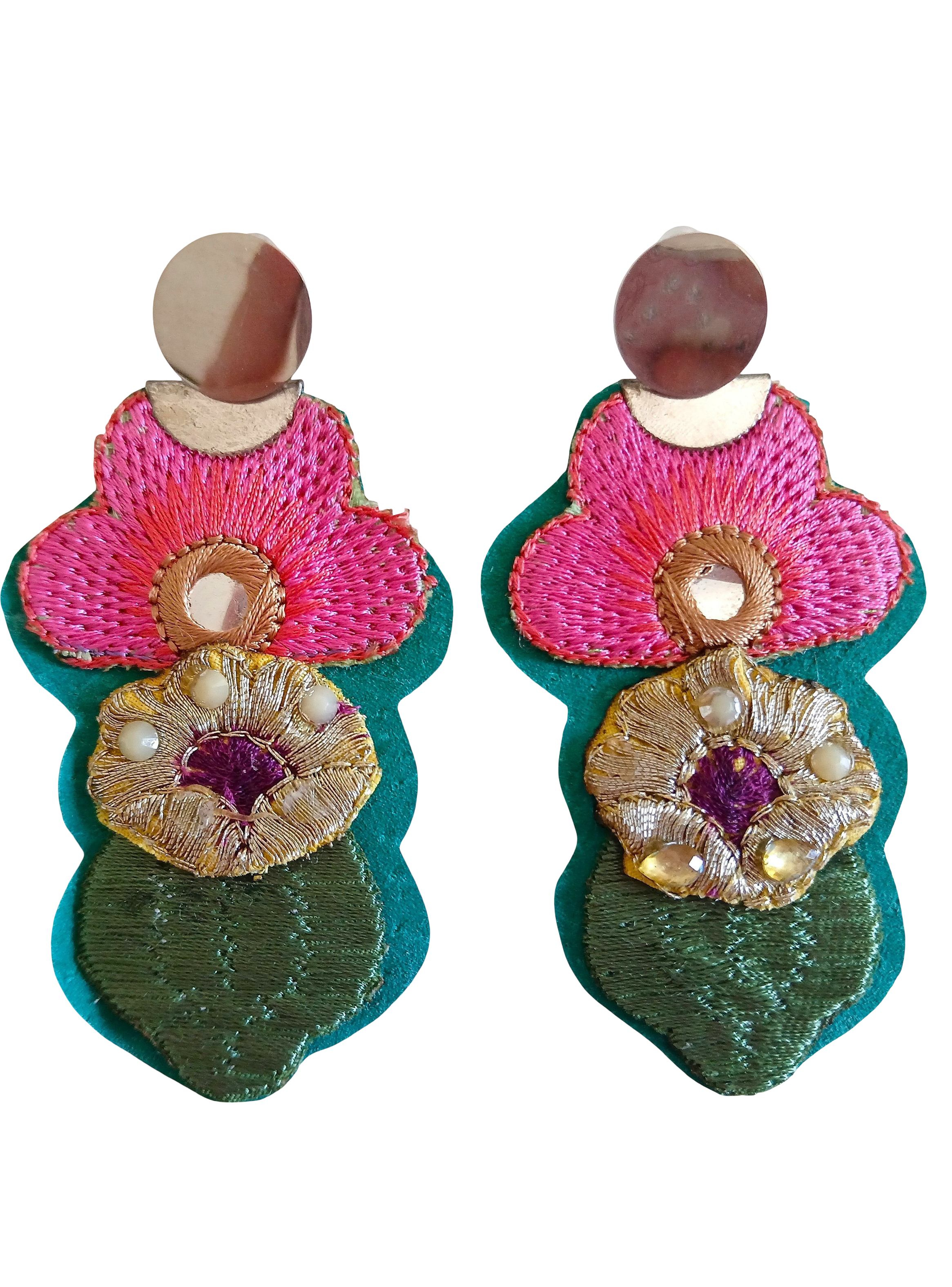 Hermosos, únicos y exclusivos aros de cuero natural estilo Boho Chic! -0