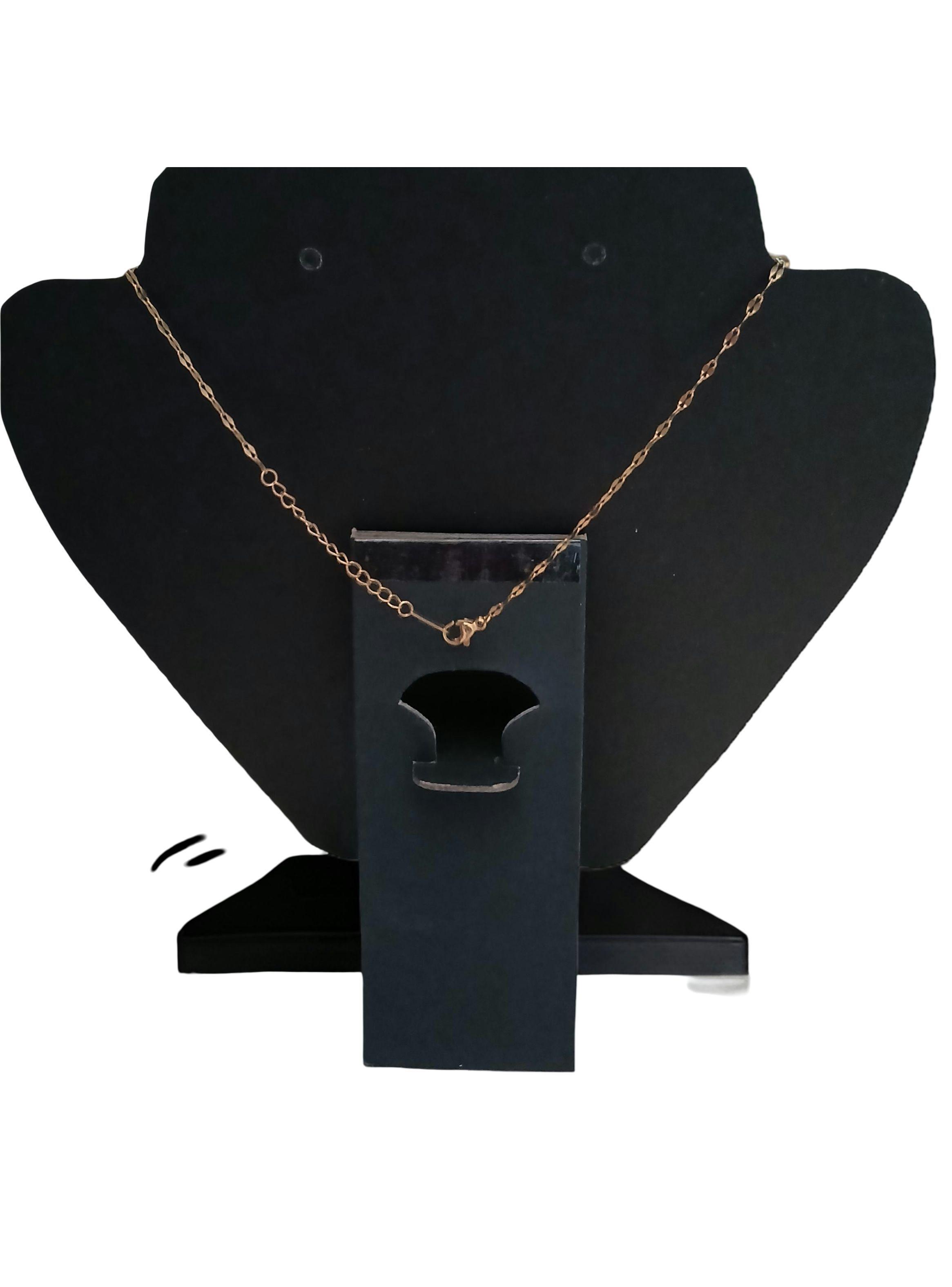 COLLAR DE MUJER OSITO Y CORAZÓN DE ACERO BAÑADO EN ORO 18K -7