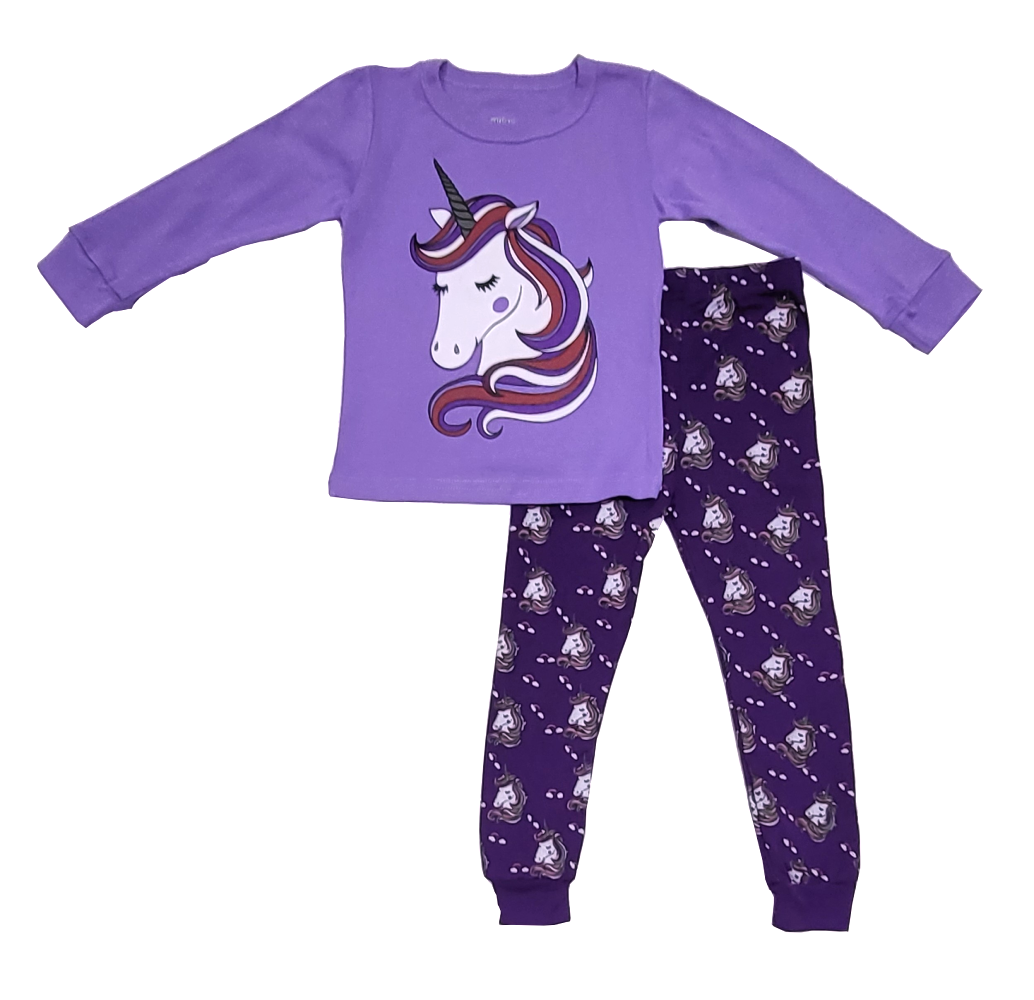 Pijama algodón niña unicornio-0