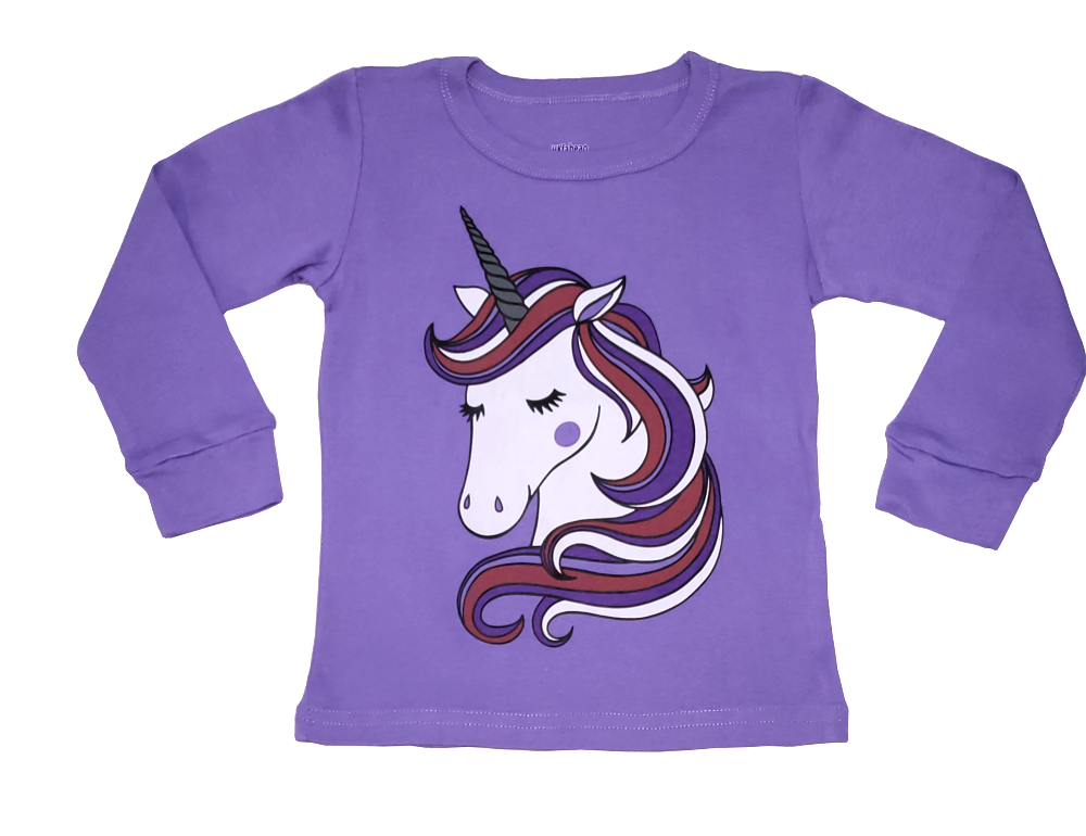 Pijama algodón niña unicornio-1