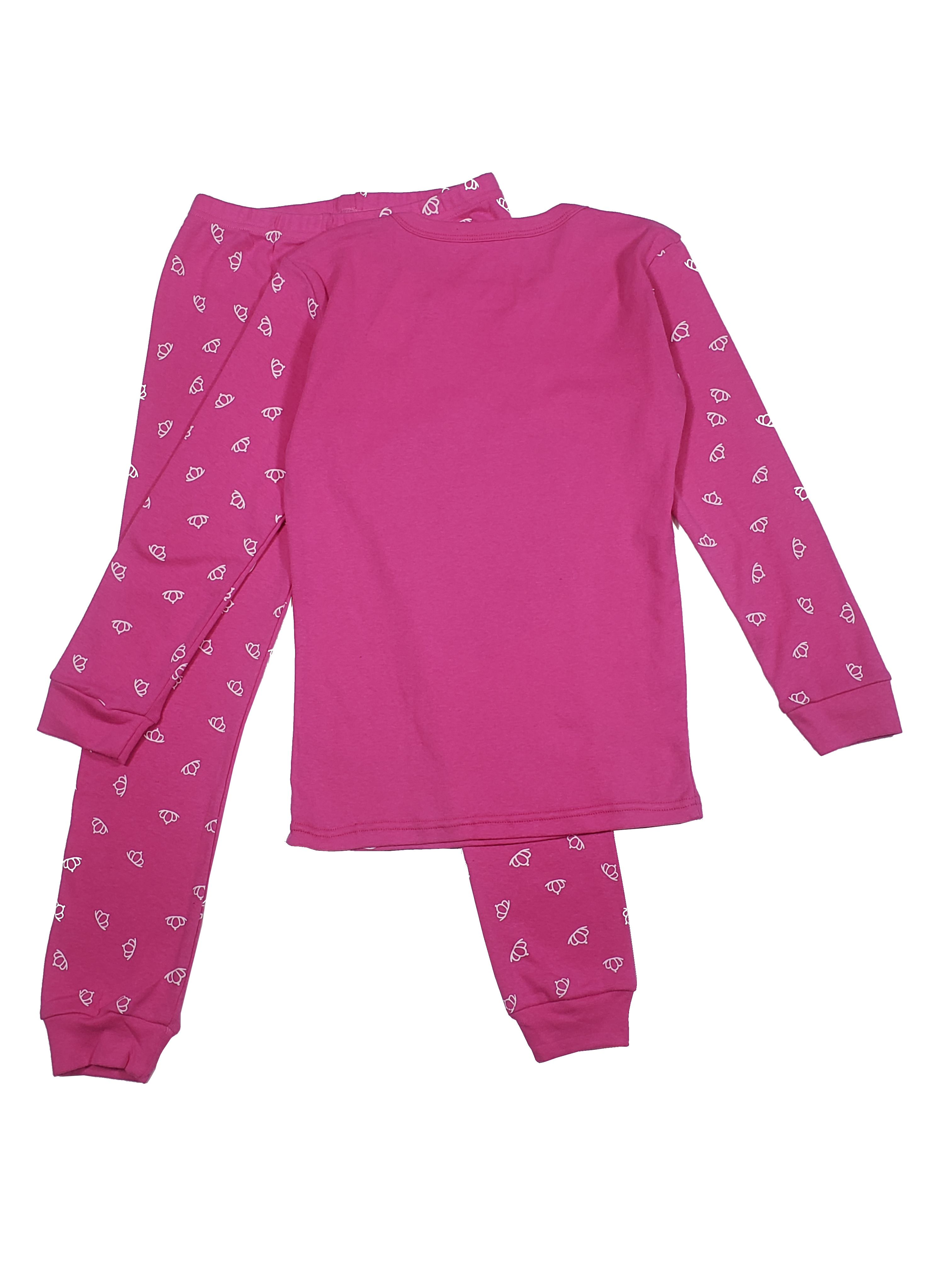 Pijama algodón niña corazón-1