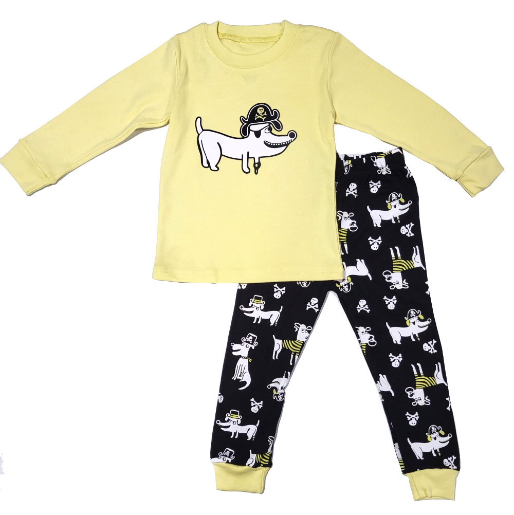Pijama algodón niño perro pirata-0