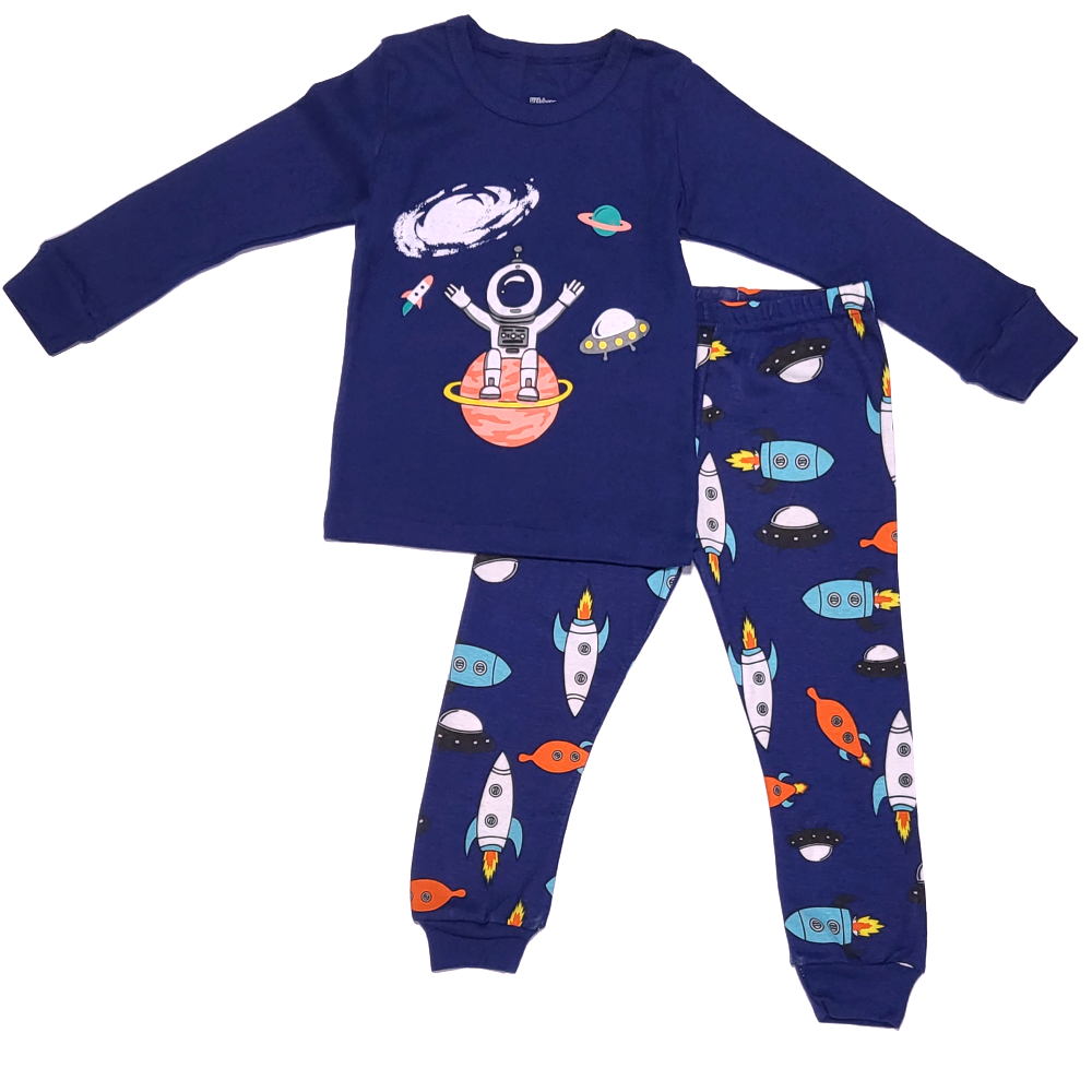 Pijama algodón niño avión-0