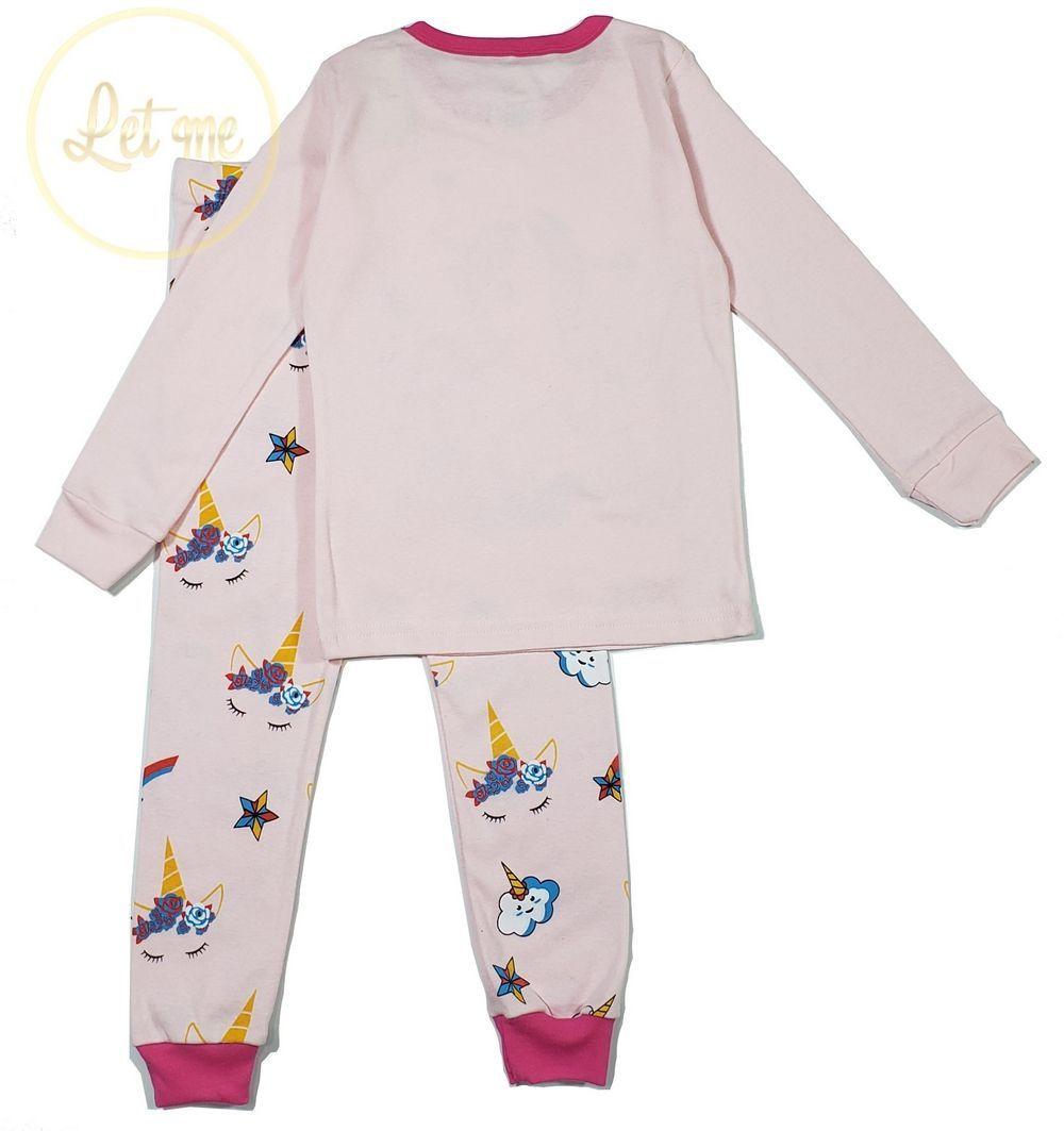 Pijama algodón niña unicornio-1