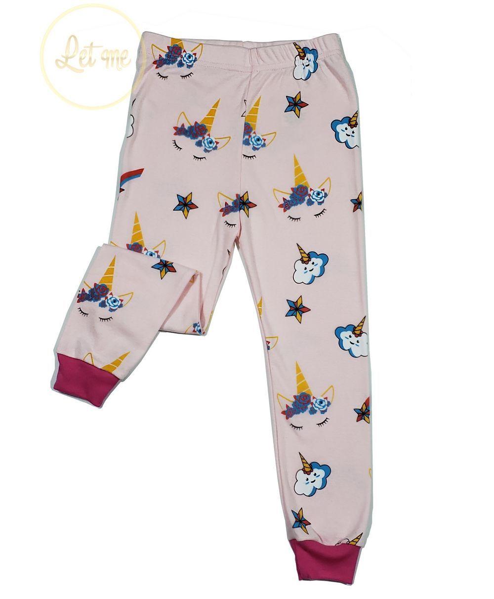 Pijama algodón niña unicornio-3