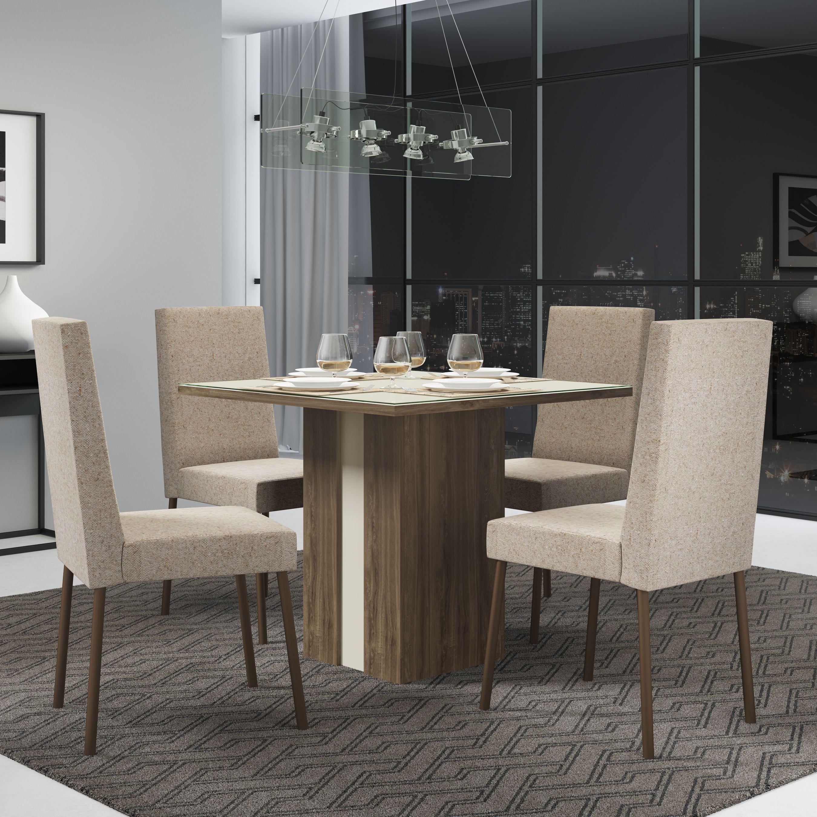 Mesa Duque 4 Legno Vidrio Fendi-3