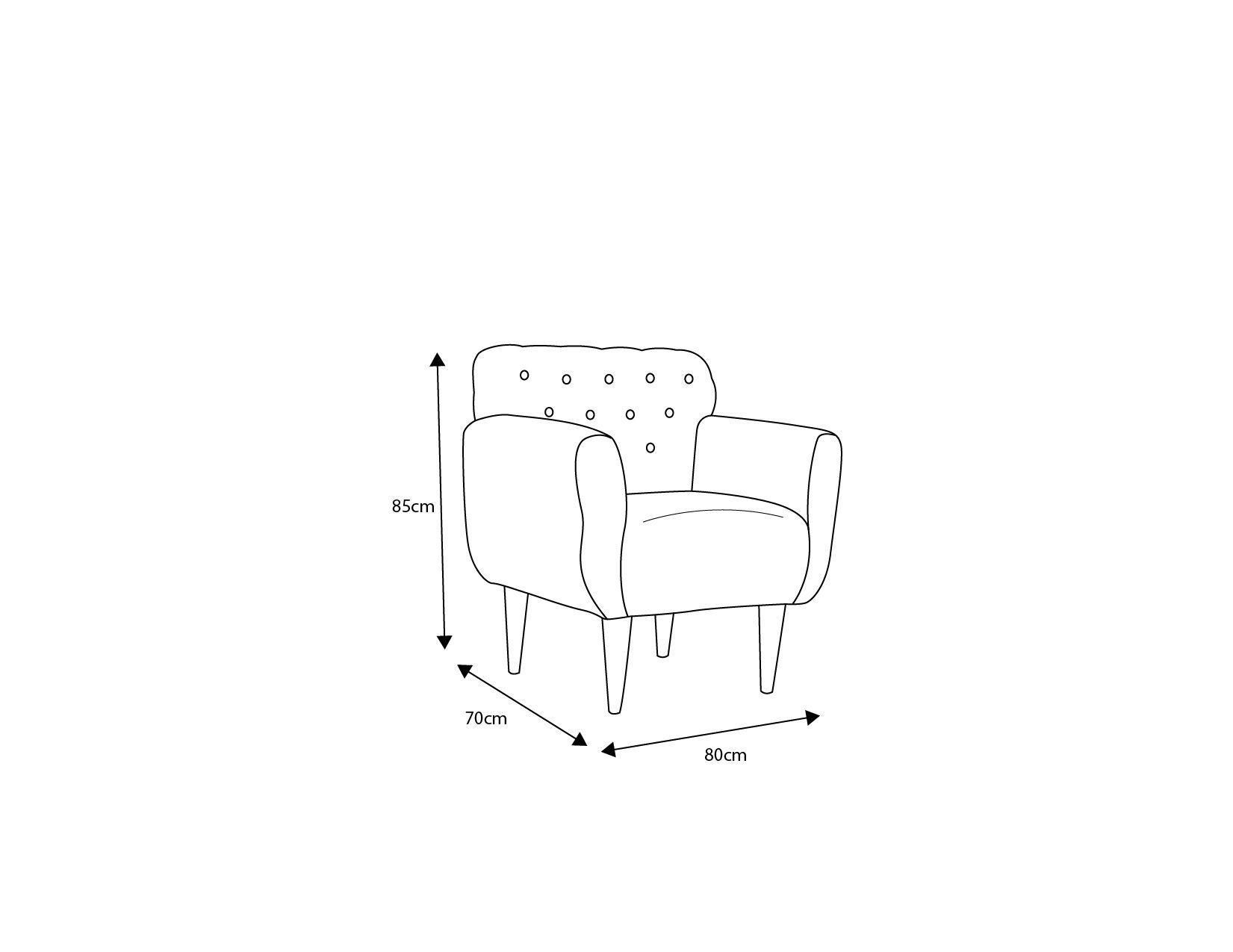 Poltrona Oslo 1C Lino-3