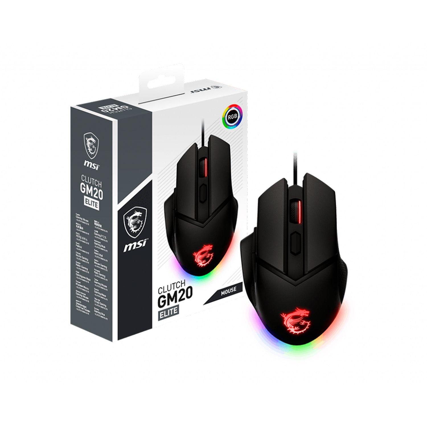 MOUSE GAMER MSI CLUTCH GM20 ELITE-3