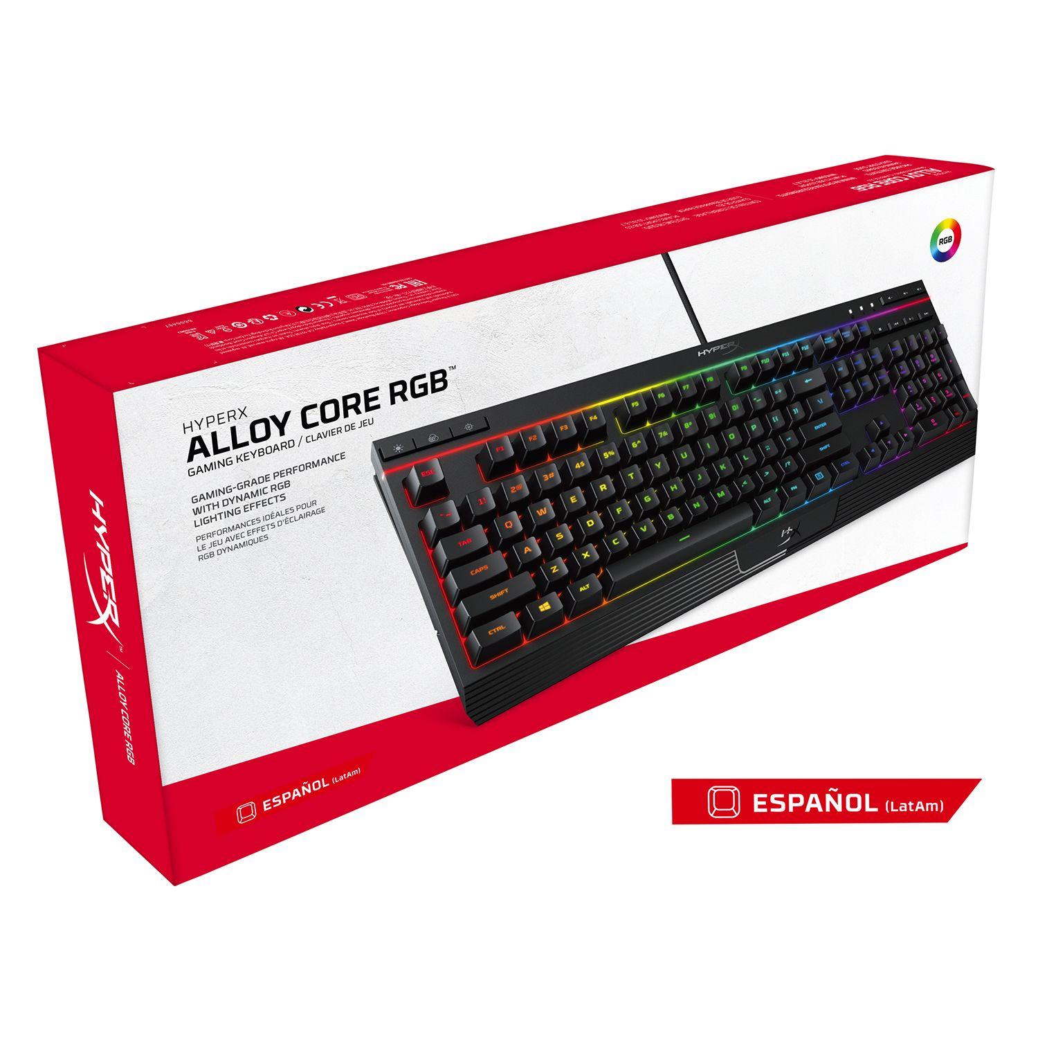 HX-KB5ME2-LA TECLADO MEMBRANA HYPERX ALLOY CORE RGB-5