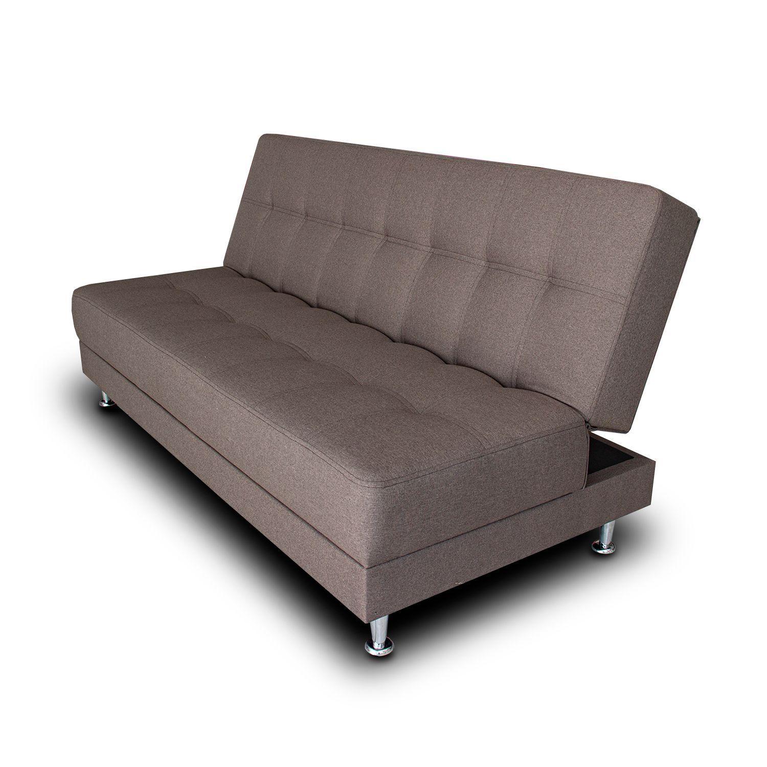 Futón Lino Gris Sleepwell-4