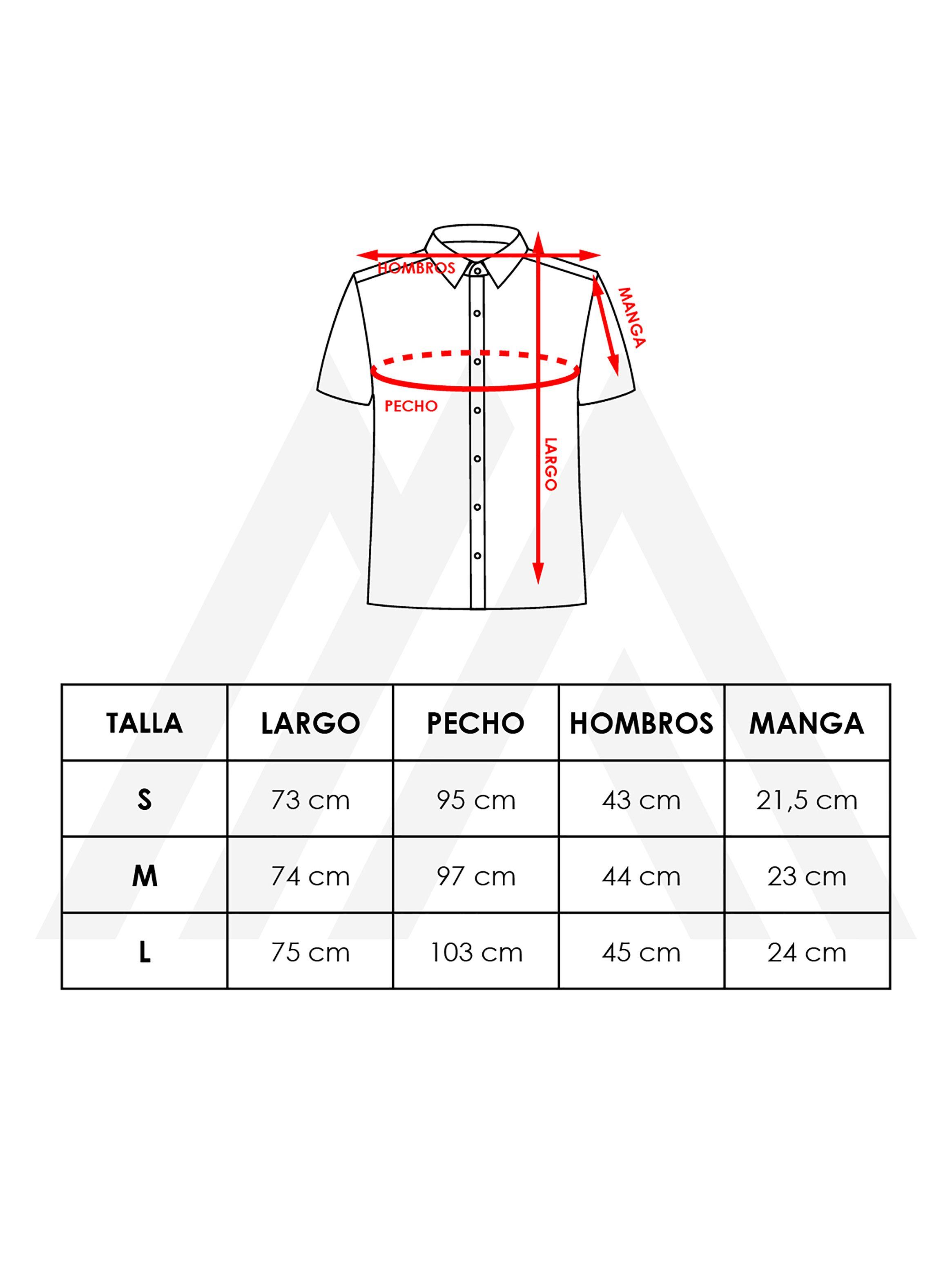 Camisa de Lino Manga Corta Hombre Cuello Mao Azul-7