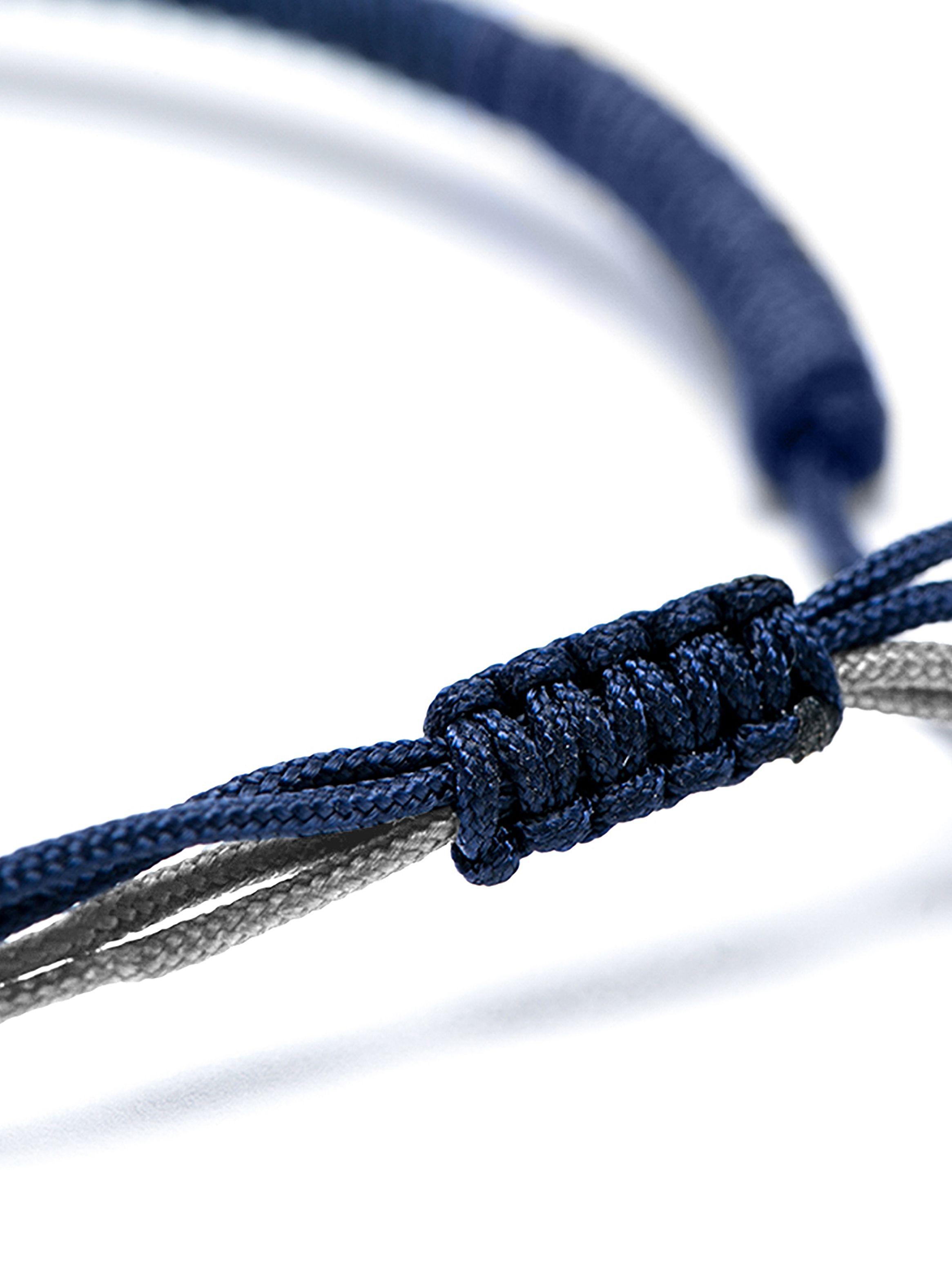 Pulsera Budista Azul Gris Feng Shui Unisex-2