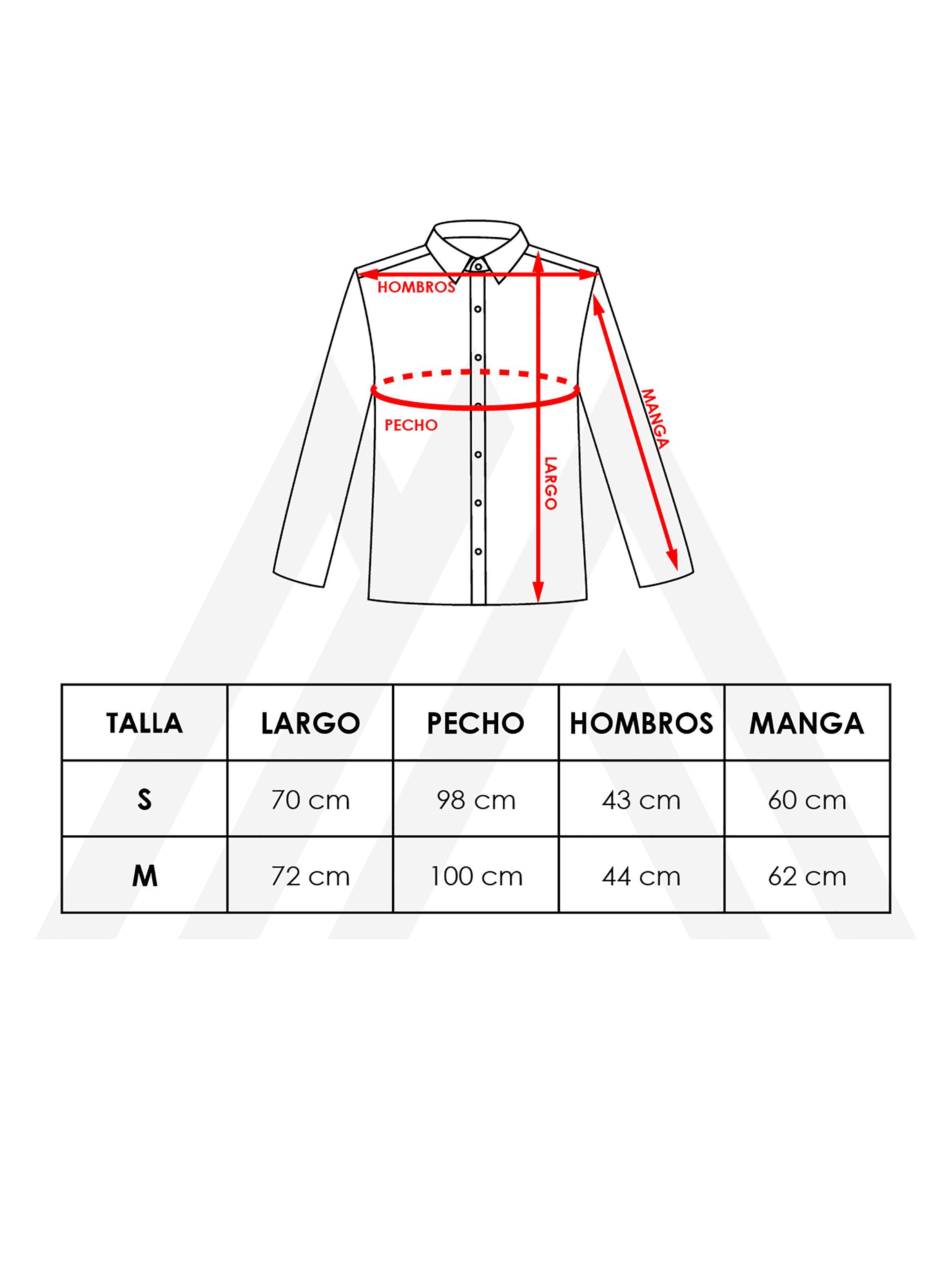 Camisa Mezclilla Jean Manga Larga Azul-6