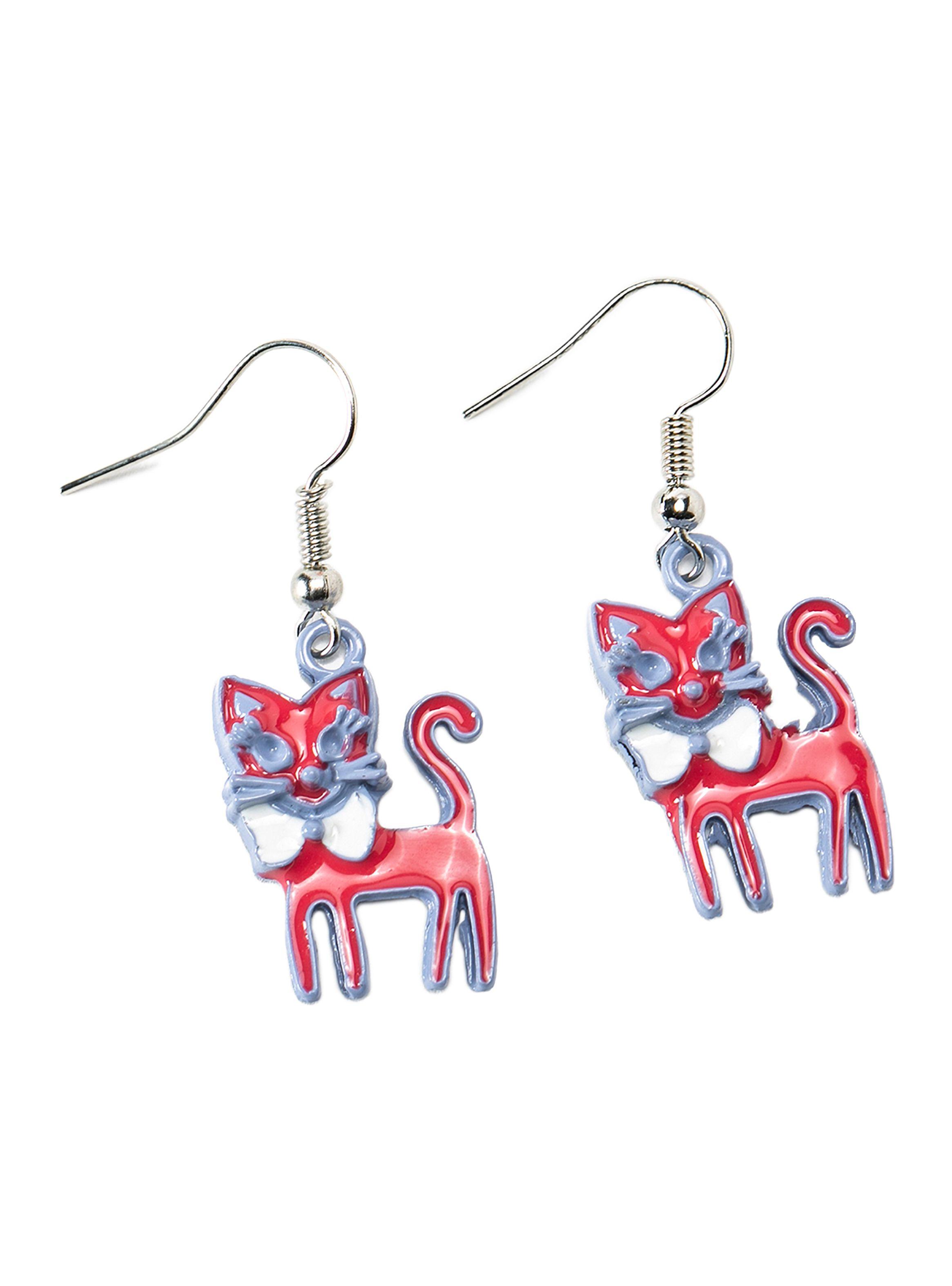 Aretes Mujer Minimalista Fantasia Gato-0