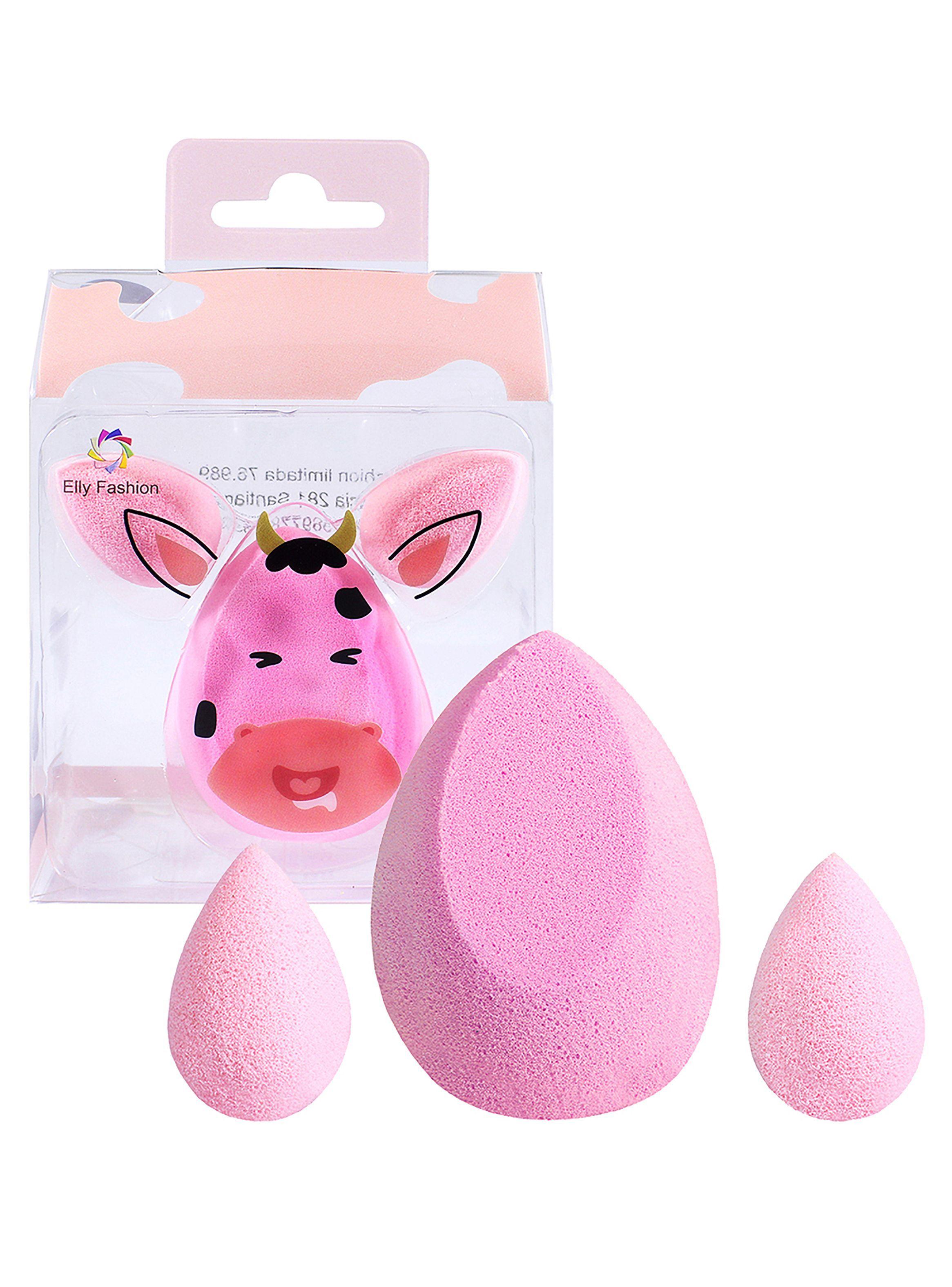 Esponjas Maquillaje 3 Unidades Vaquita Rosa-0