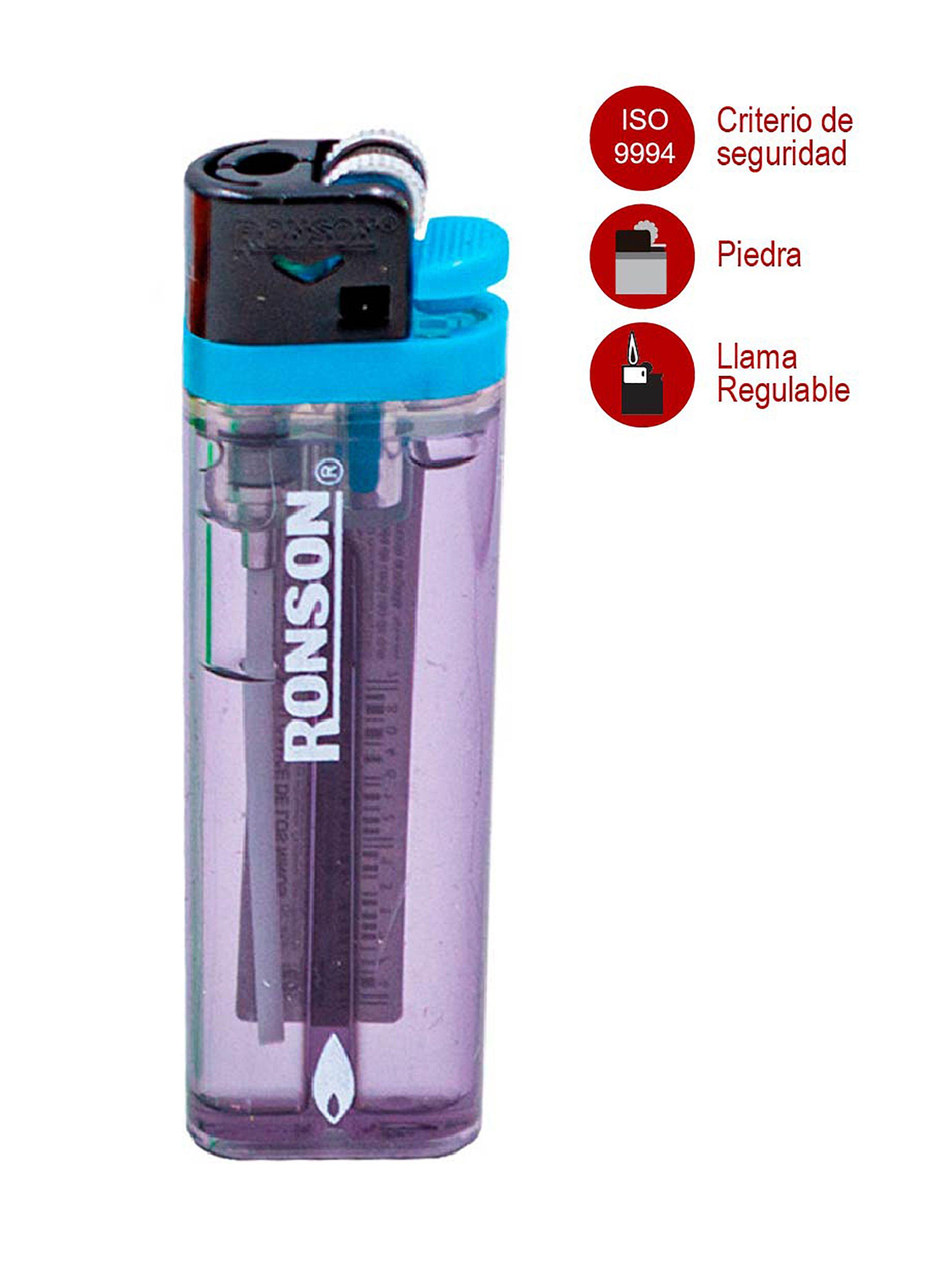 Pack Caja Encendedores Ronson Clearlite Piedra x 20 unds-2