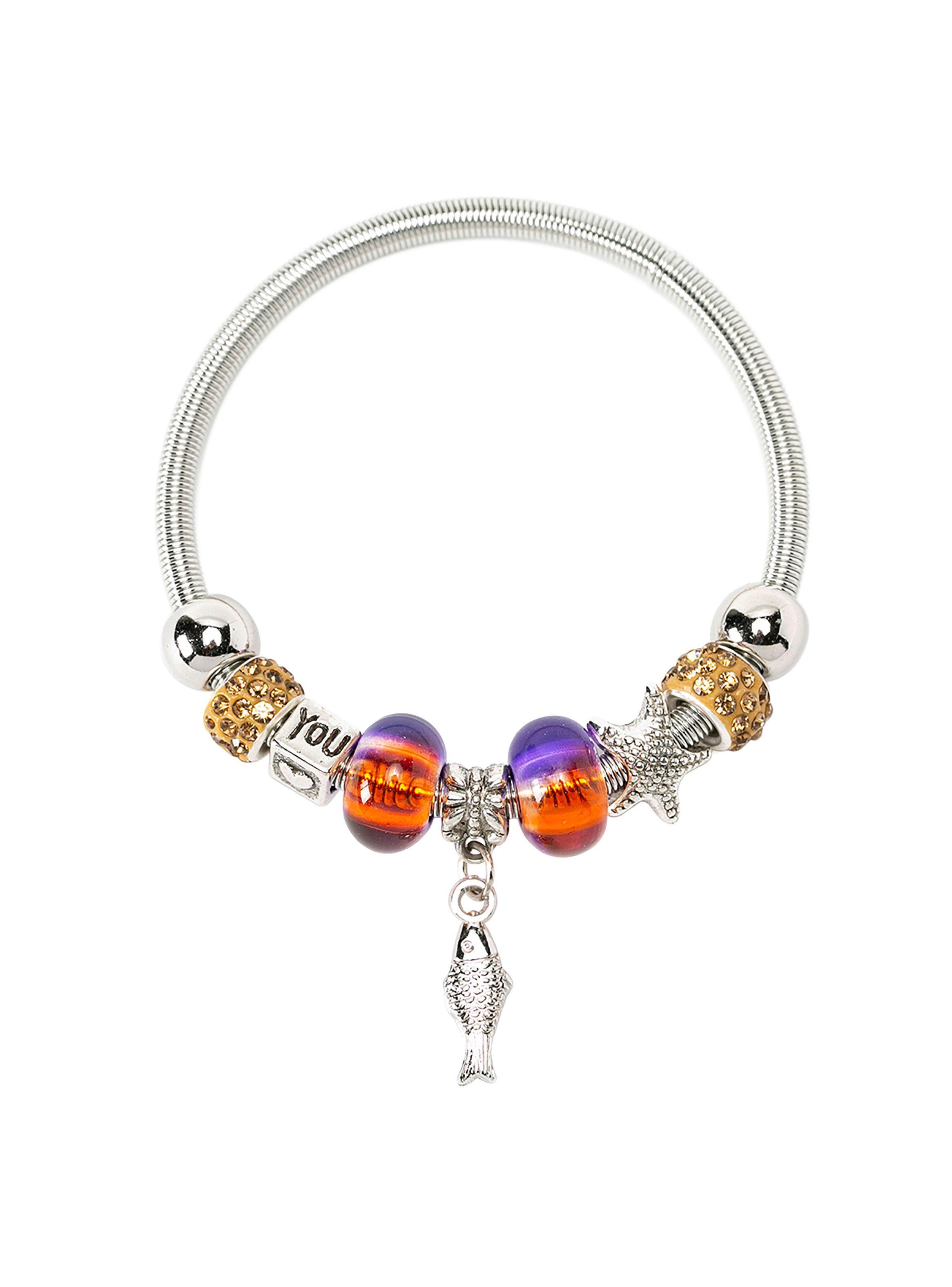 Brazalete Pulsera Mujer Colgante Pez Abundancia-1