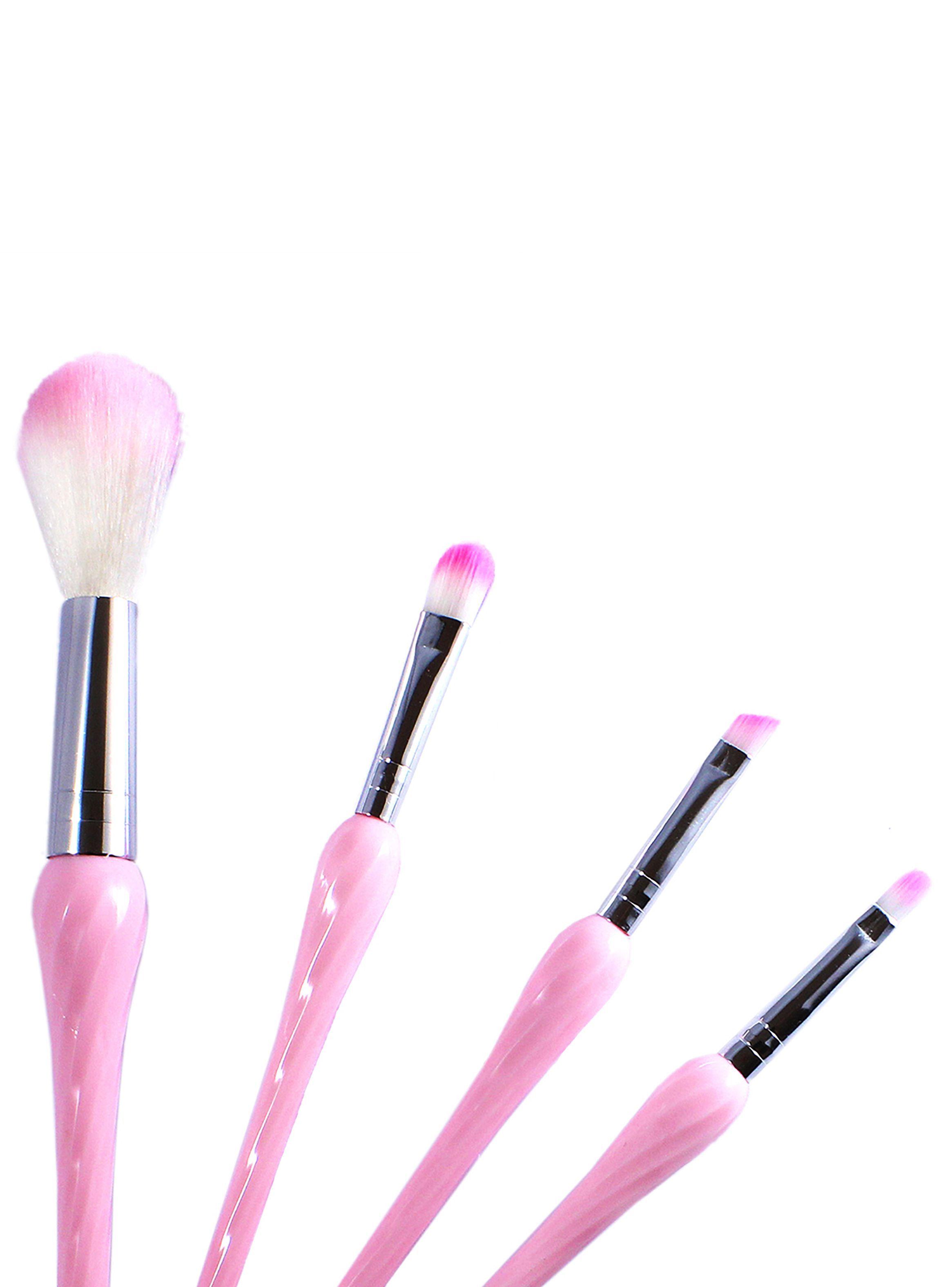 Set 7 Brochas y Aplicadores de Maquillaje Rosa-2