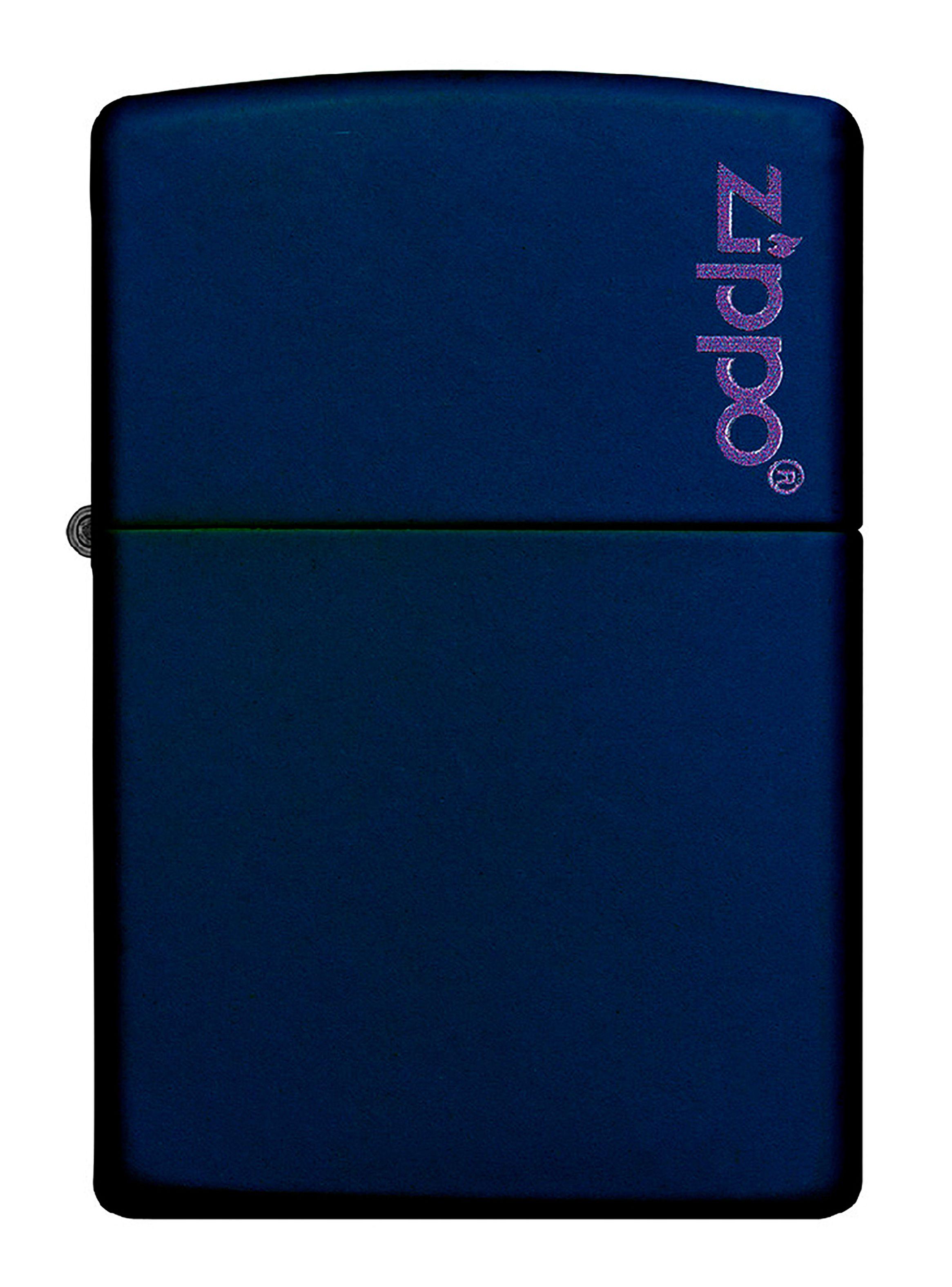 Encendedor Zippo Lighter Navy Matte With Logo-1