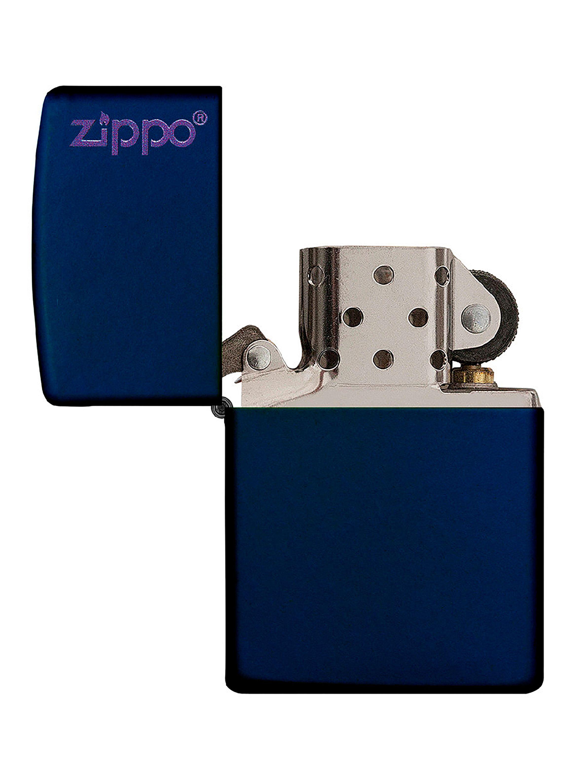 Encendedor Zippo Lighter Navy Matte With Logo-2