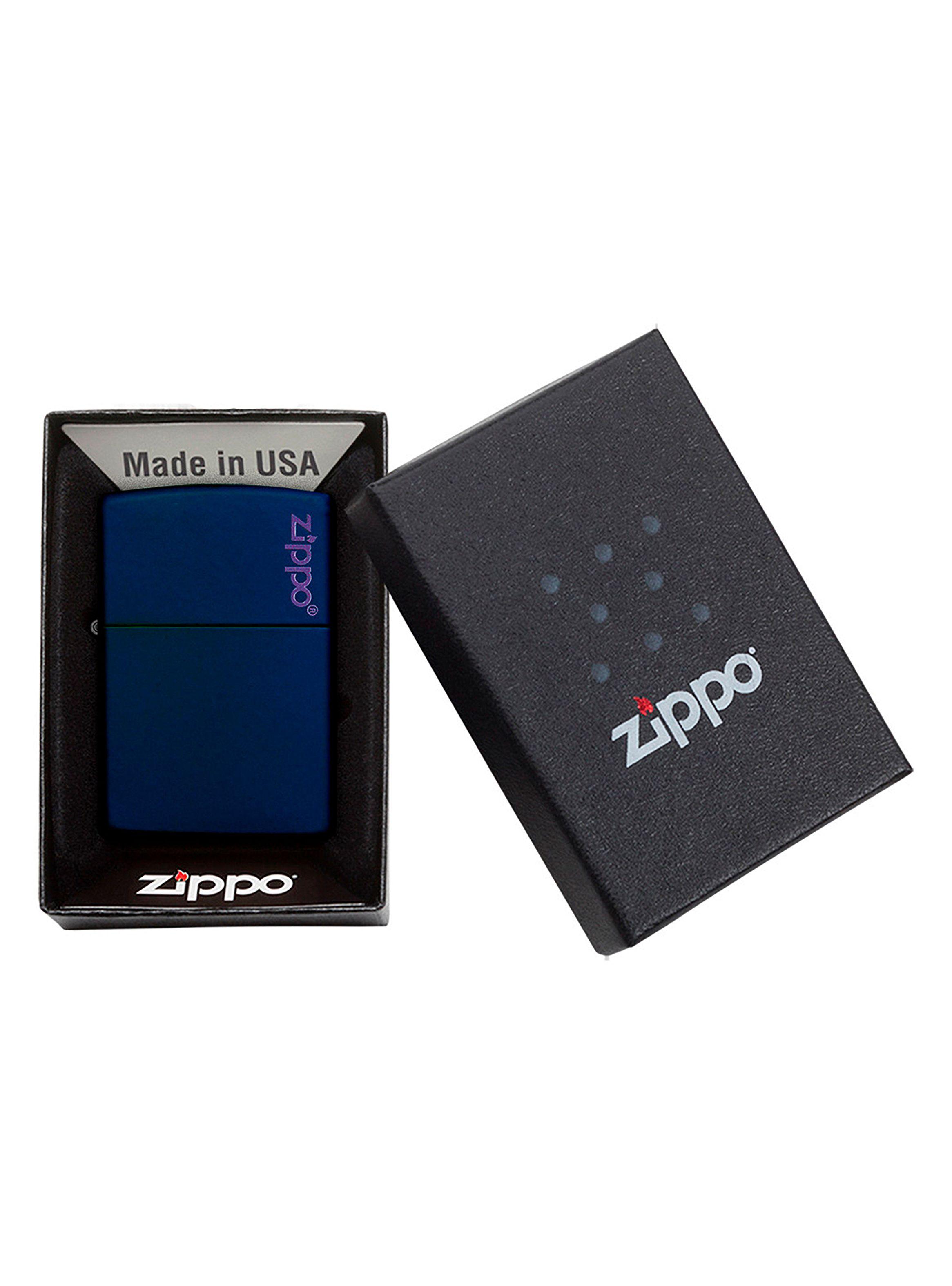 Encendedor Zippo Lighter Navy Matte With Logo-3