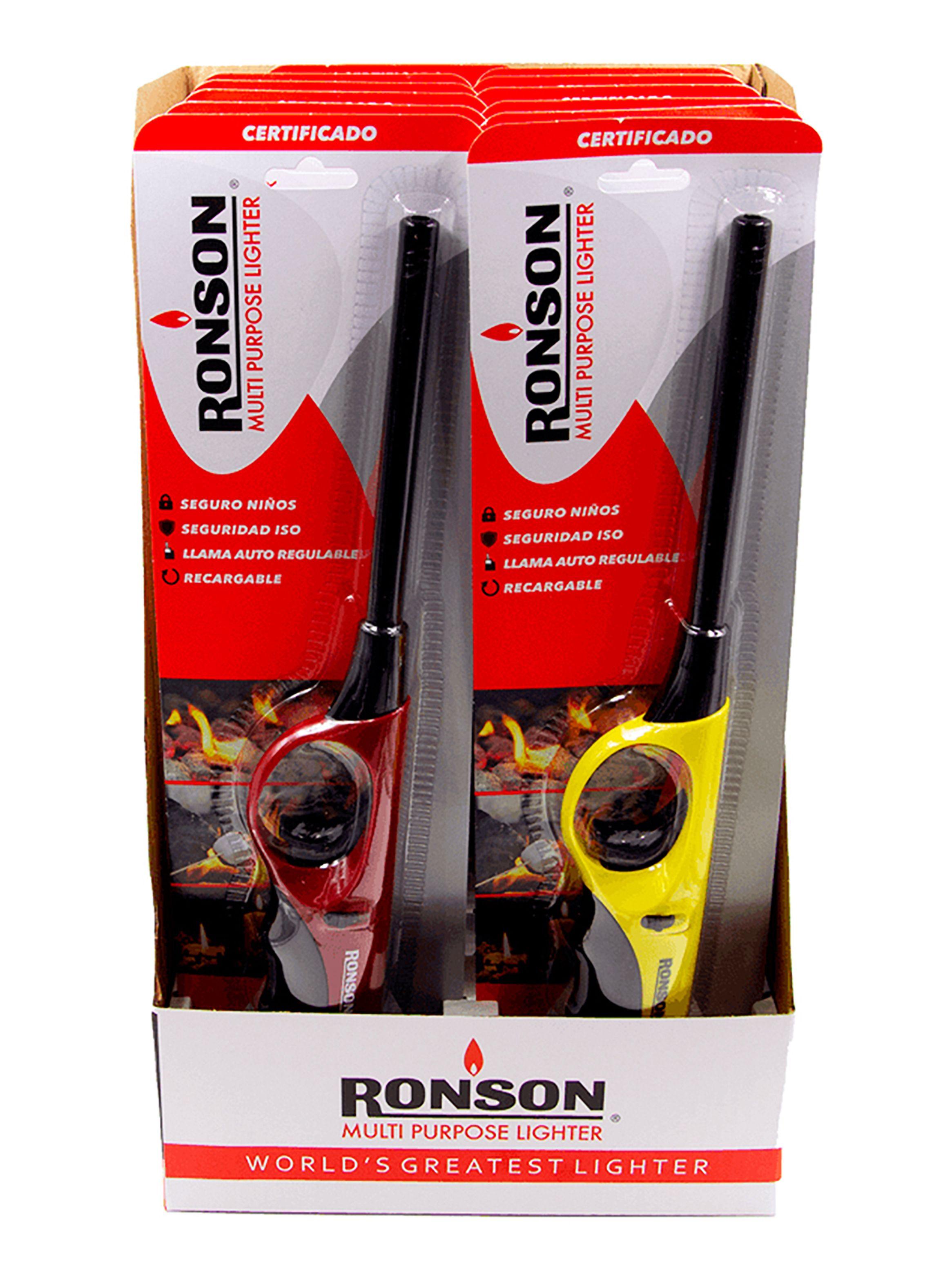 Pack Ronson Encendedor Tubo Largo Caja x 12 Unidades-0