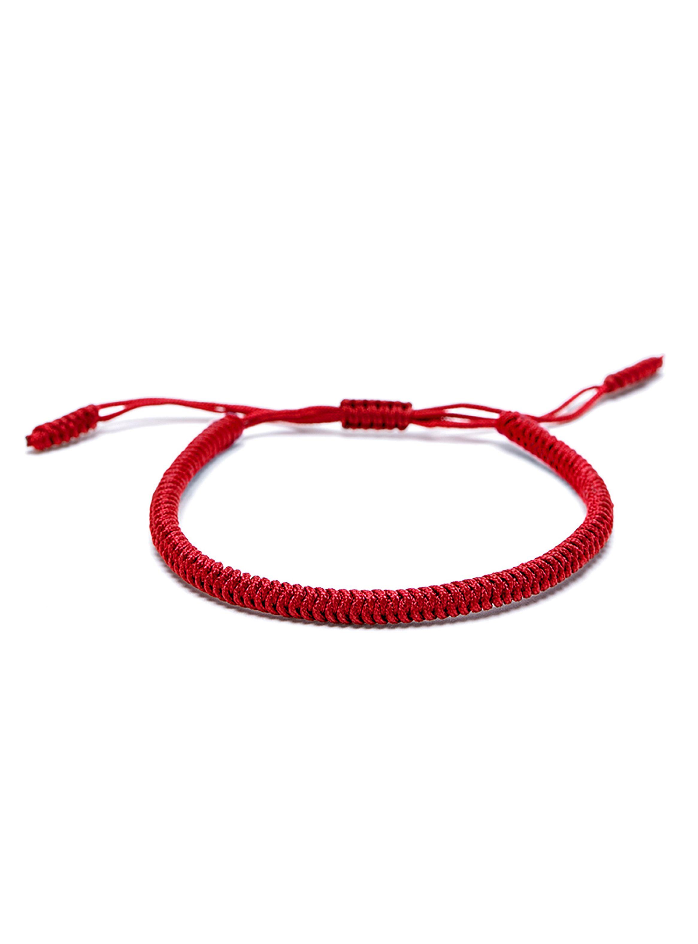 Pulsera Roja Budista Tibetano Brazalete Protección Unisex-0