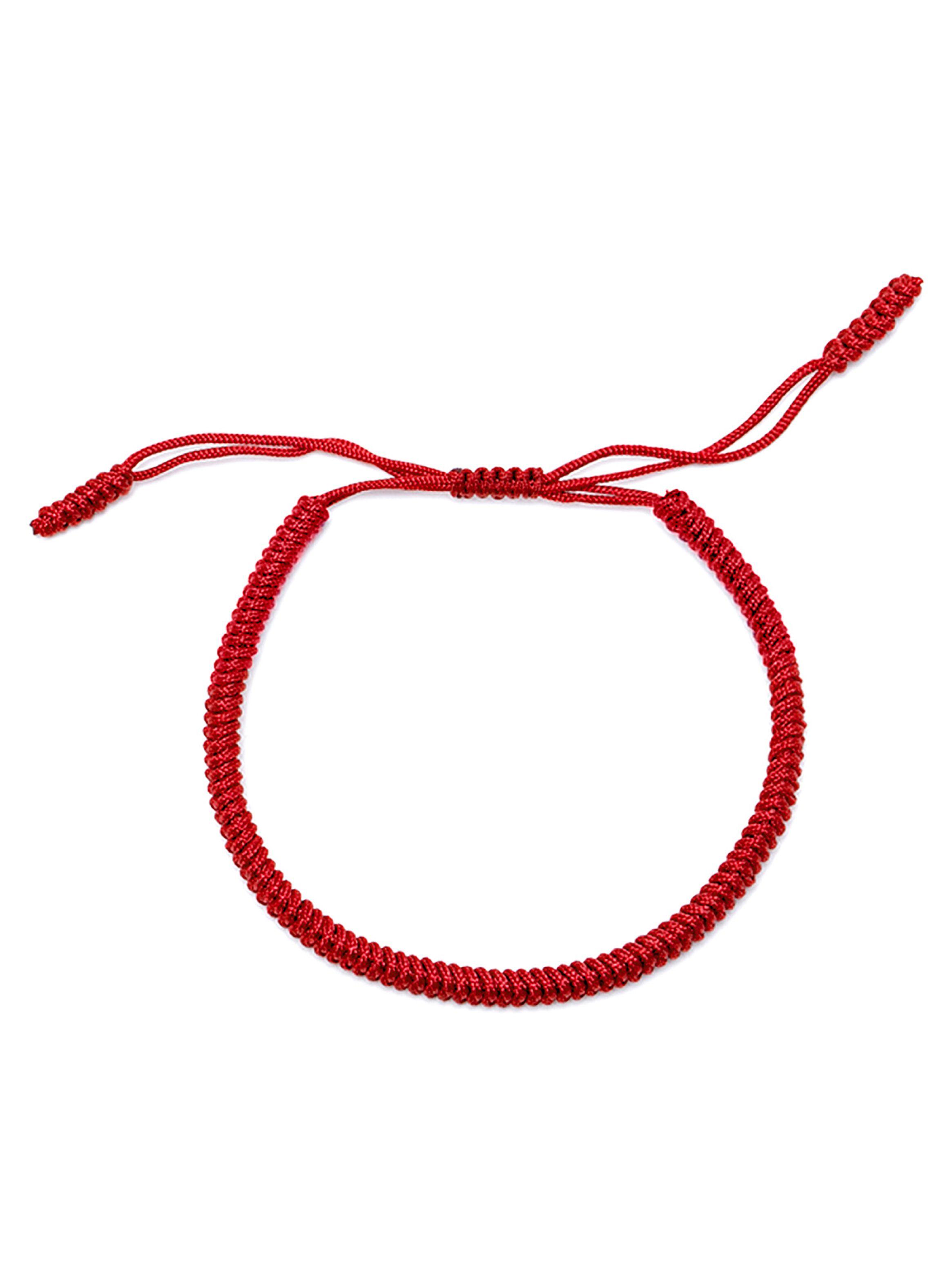 Pulsera Roja Budista Tibetano Brazalete Protección Unisex-1