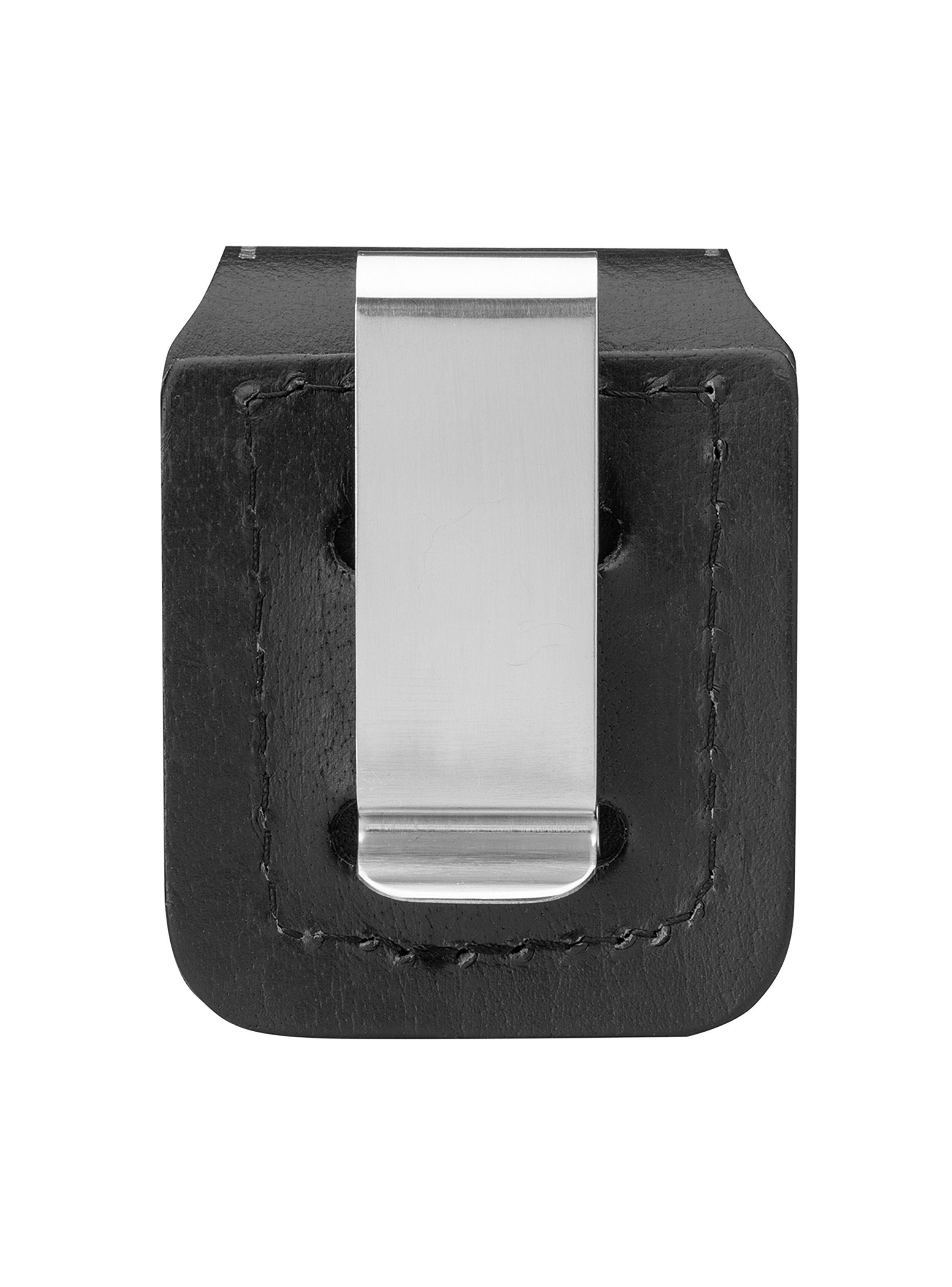 Pack Estuche Zippo Black Lighter Pouch-Clip + 6 Piedras-2