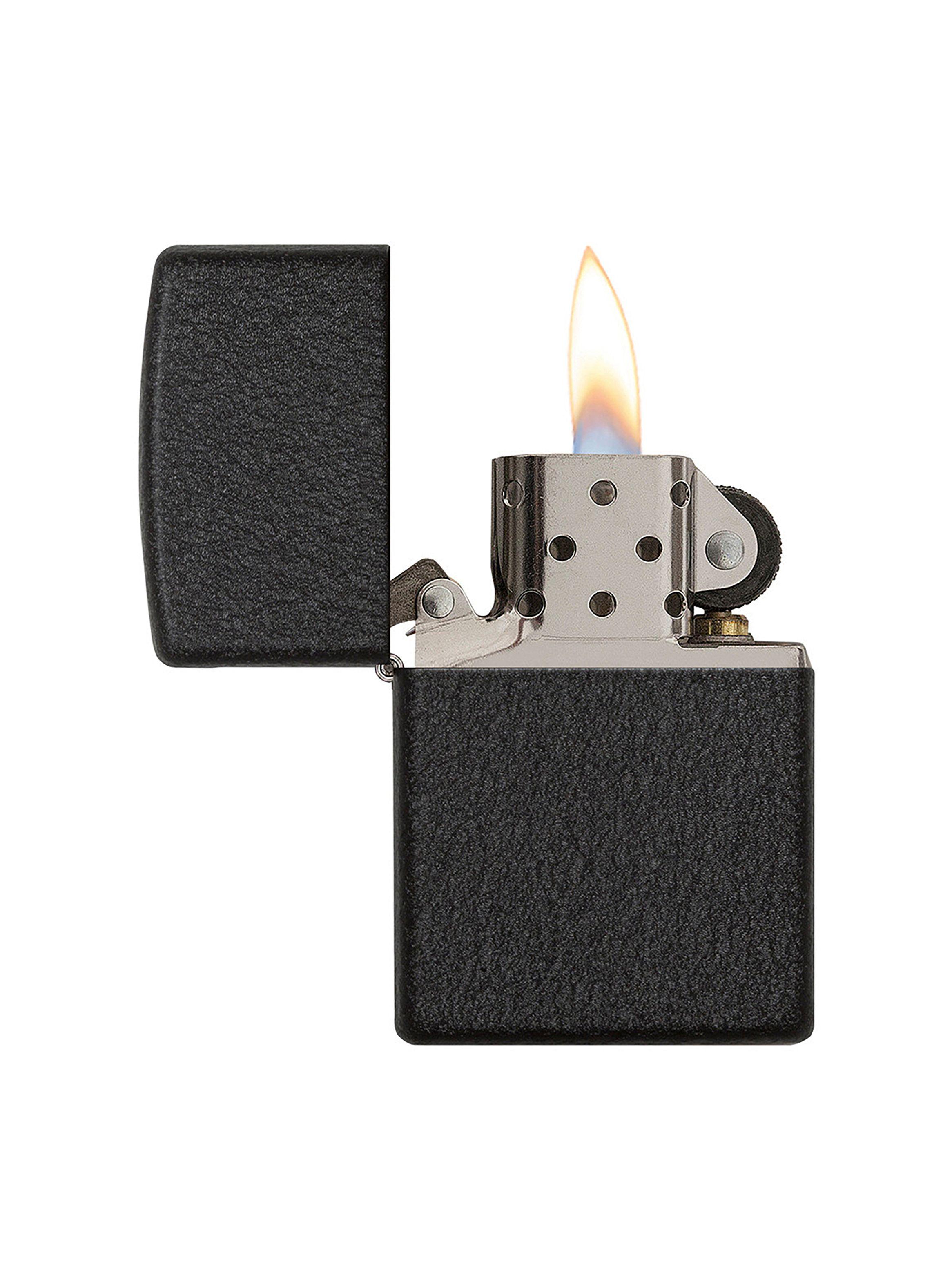 Encendedor Zippo Lighter Black Crackle Negro-2